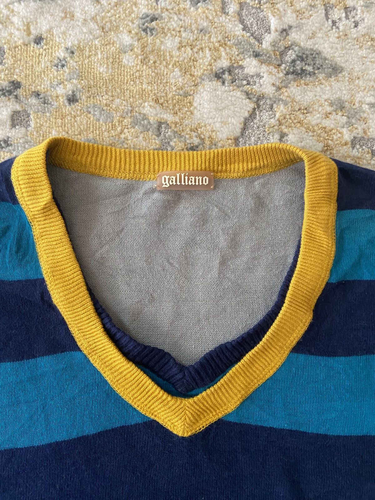 John Galliano STRIPED PULL SWEATER Size US M / EU 48-50 / 2 - 7 Thumbnail