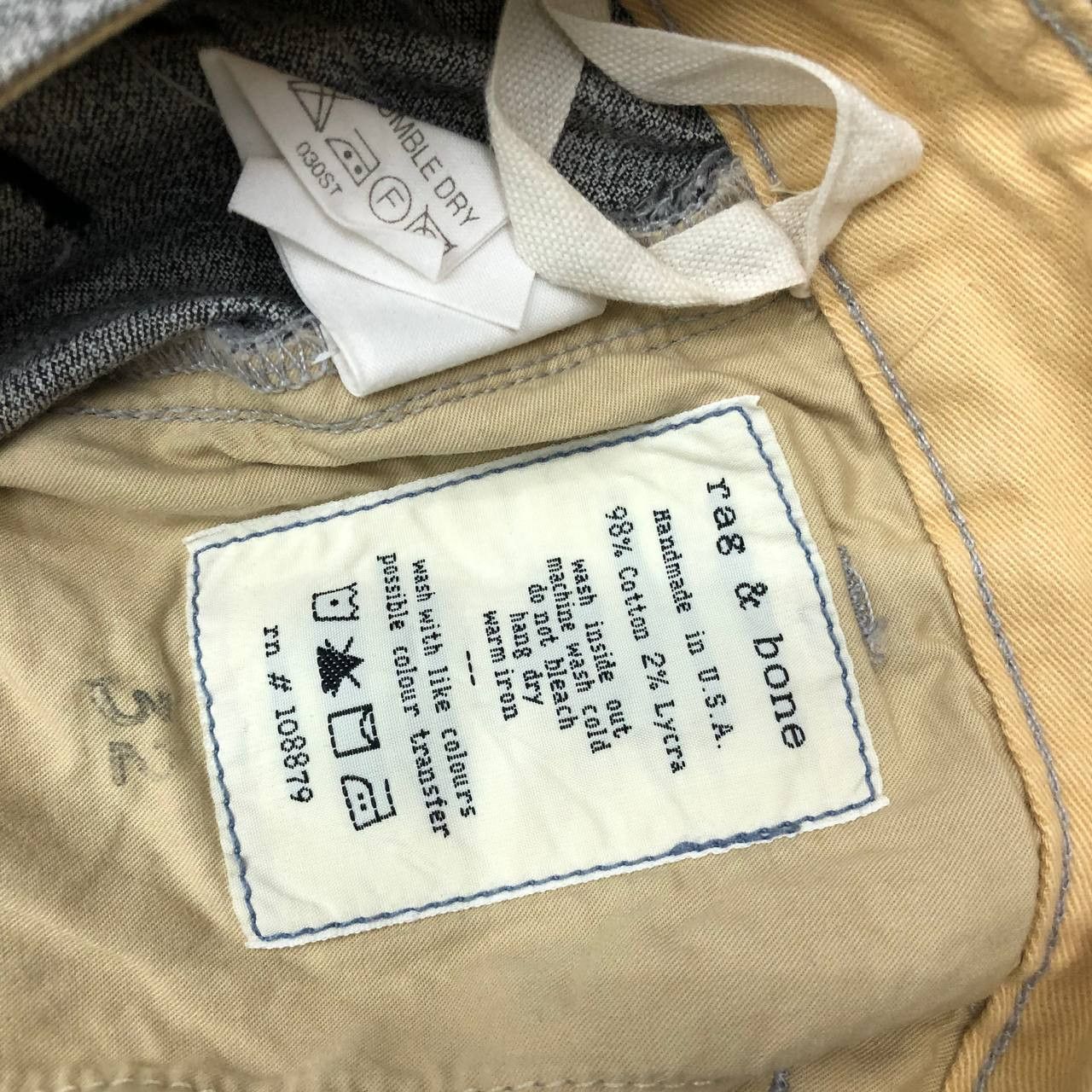 Rag & Bone P200 RAG & BONE USA HANDMADE SLIMFIT PANTS Size US 32 / EU 48 - 6 Thumbnail