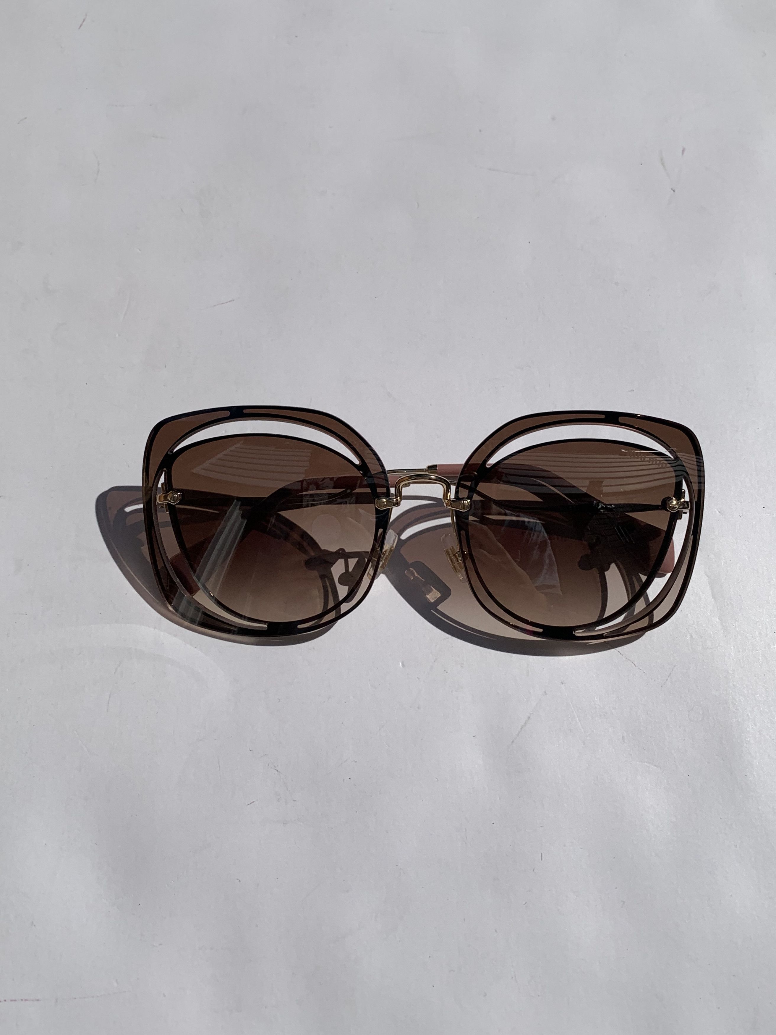 Miu Miu Miu Miu MU 54SS Brown Sunglasses Size ONE SIZE - 4 Thumbnail