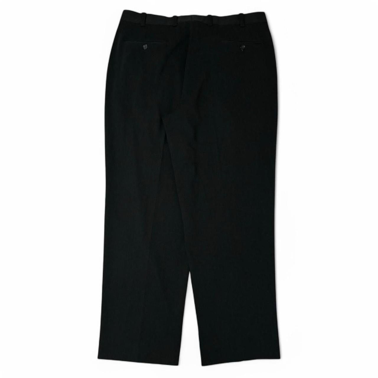 Designer Vintage 1990s Cacharel Dark Grey Pleated Trousers 37x30.25 Size US 37 - 6 Thumbnail