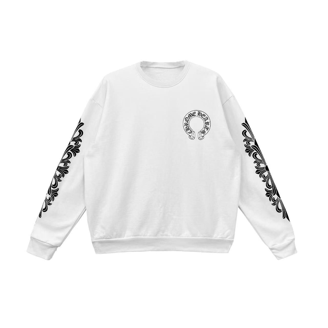 Chrome Hearts Chrome Hearts Horseshoe Floral Sleeve Crewneck Sweatshirt Size M / US 6-8 / IT 42-44 - 2 Thumbnail