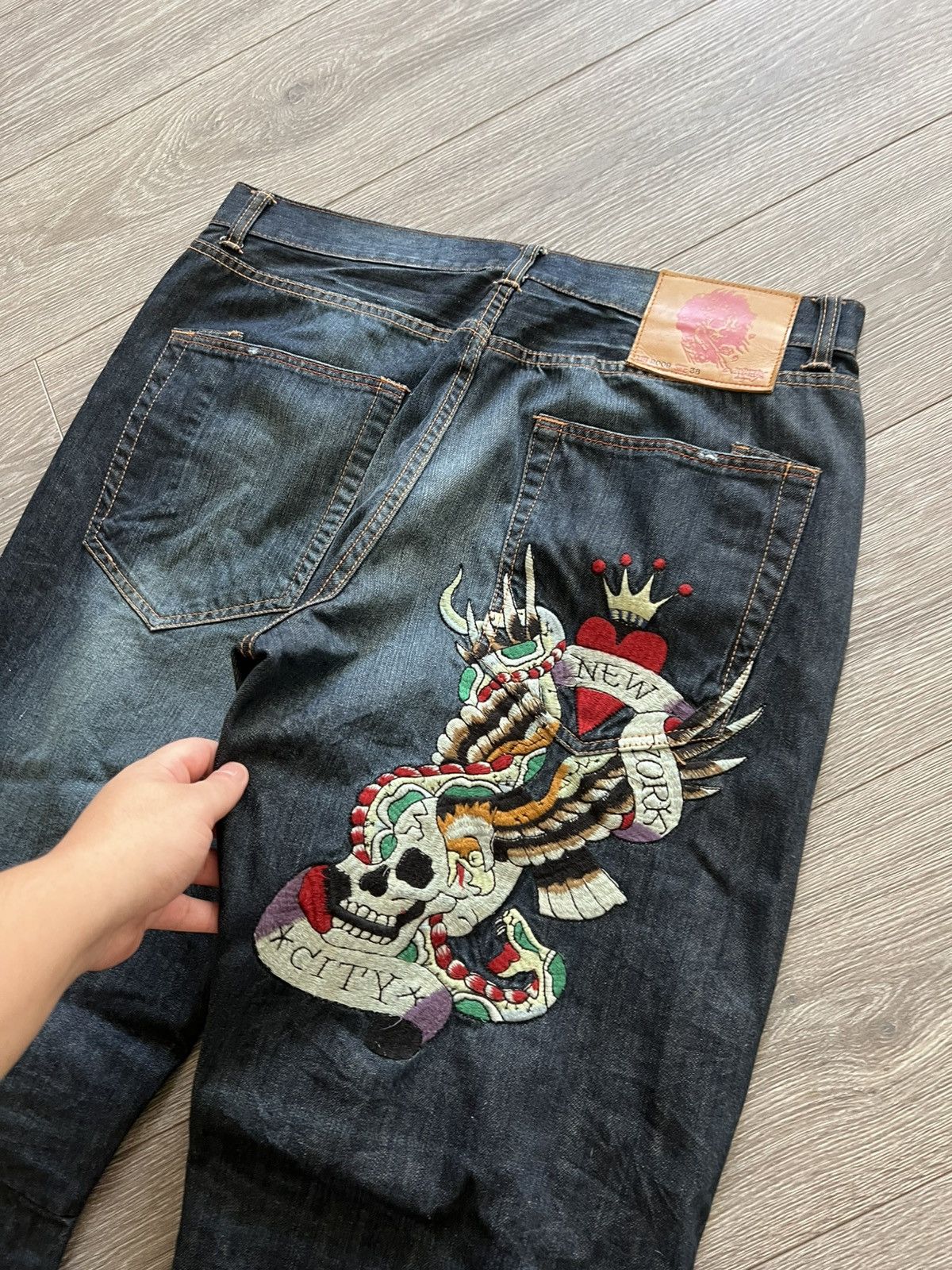Ed Hardy Vintage Ed Hardy Jeans by Christian Audigier Pants Size US 38 / EU 54 - 5 Thumbnail