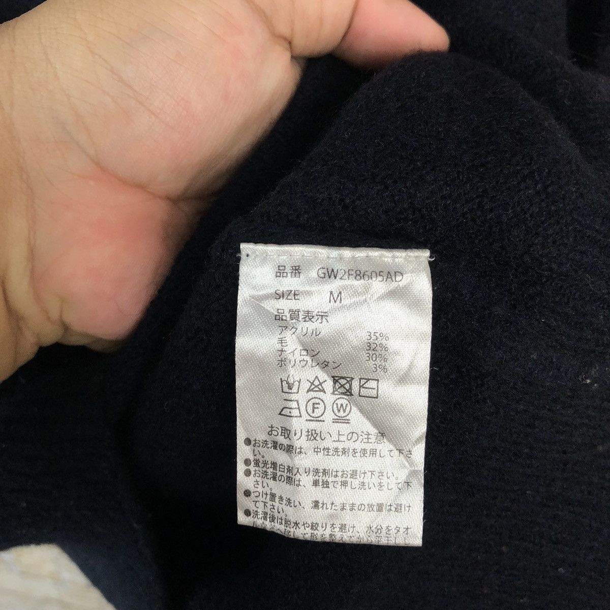 Vintage Italy Yarn plain Knitwear sweatshirt #A1115 Size M / US 6-8 / IT 42-44 - 11 Thumbnail