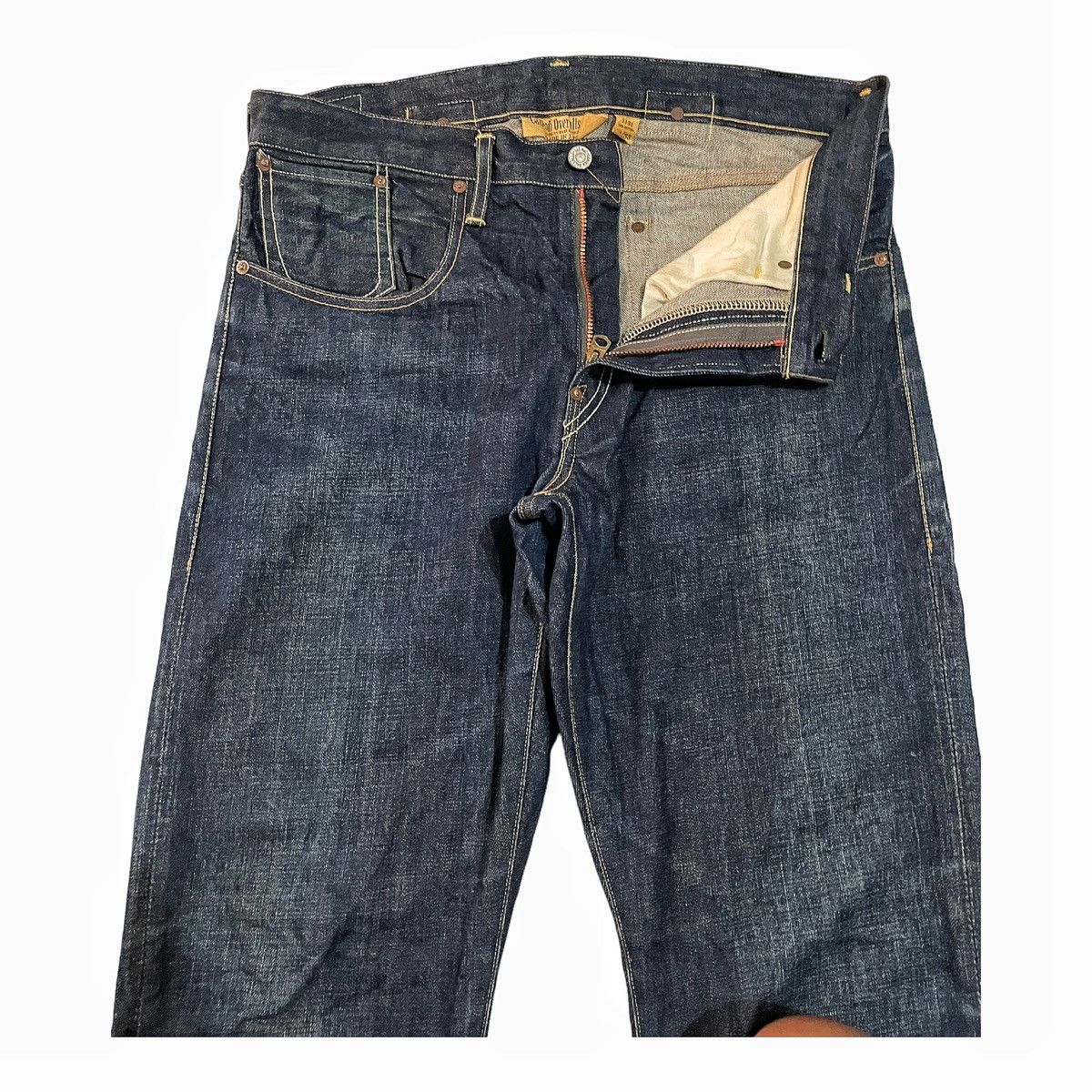 Japanese Brand Canton Overalls & Co Denim Work Pants With Buckle Back Size US 34 / EU 50 - 4 Thumbnail