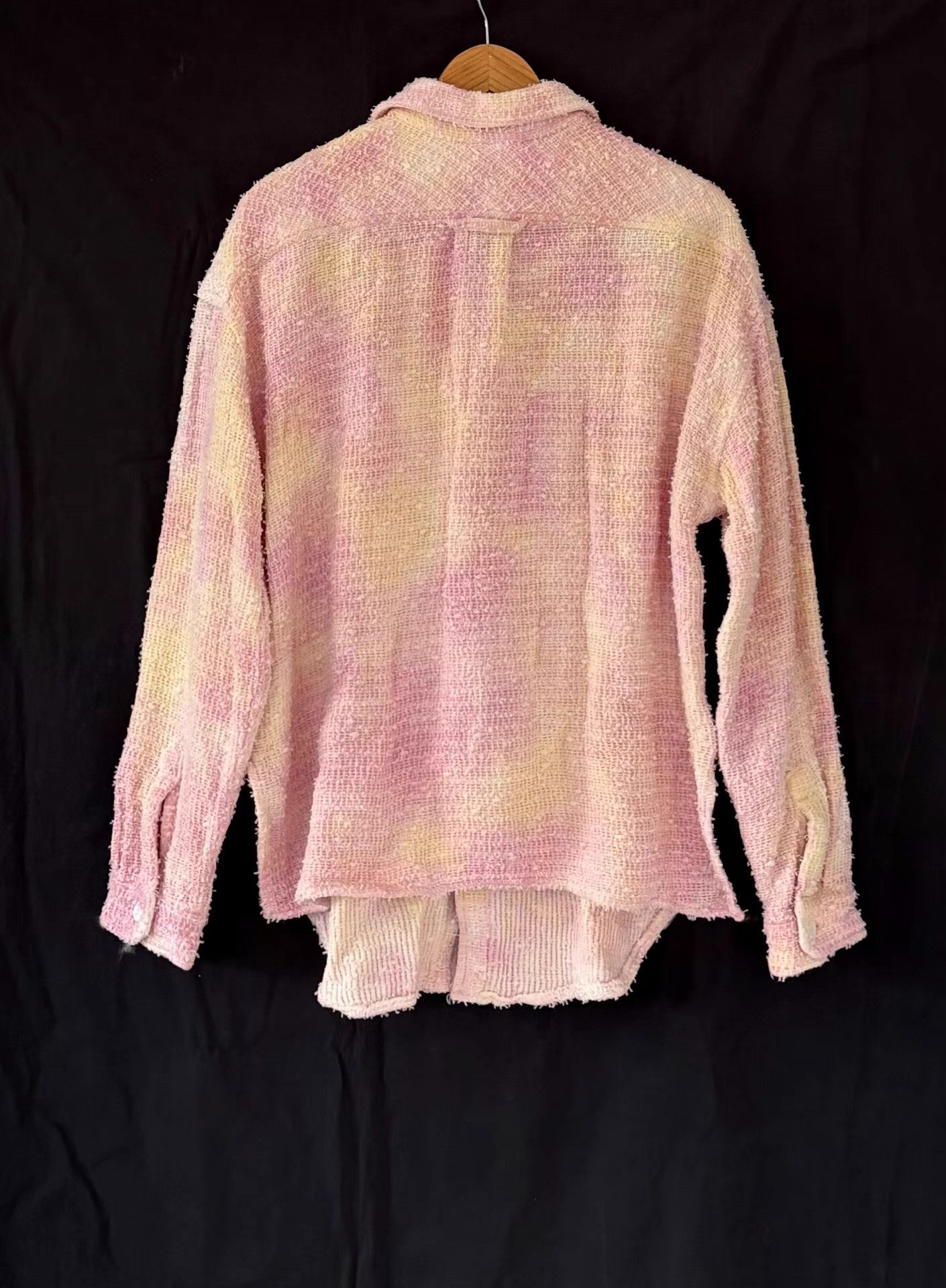 Faith Connexion Faith Connexion Men's Gradient Tweed Long-Sleeve Shirt Ｑ21 Size US M / EU 48-50 / 2 - 2 Thumbnail