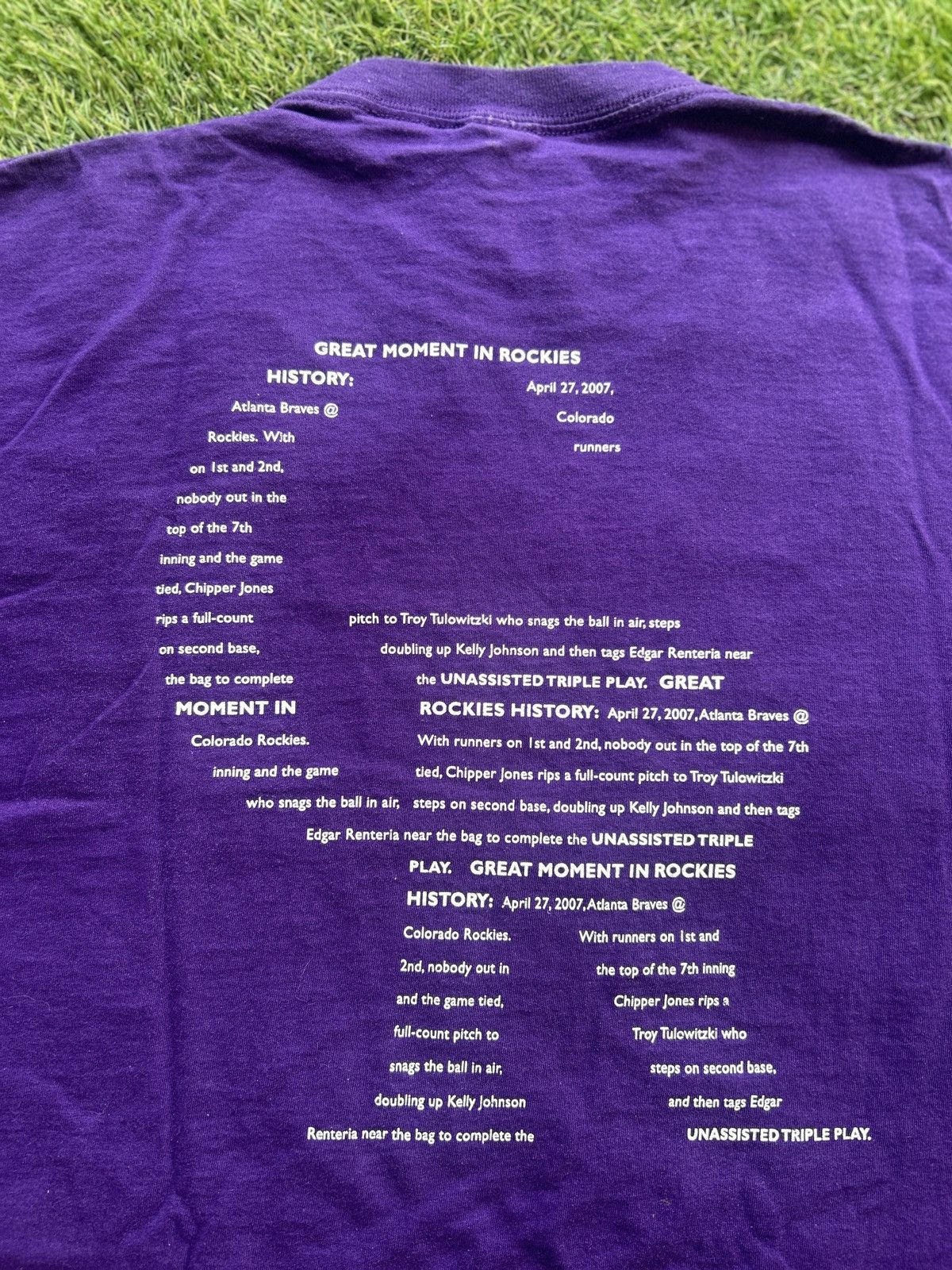 MLB MLB Colorado Rockies 20th Anniversary T-Shirt Size US XL / EU 56 / 4 - 5 Thumbnail
