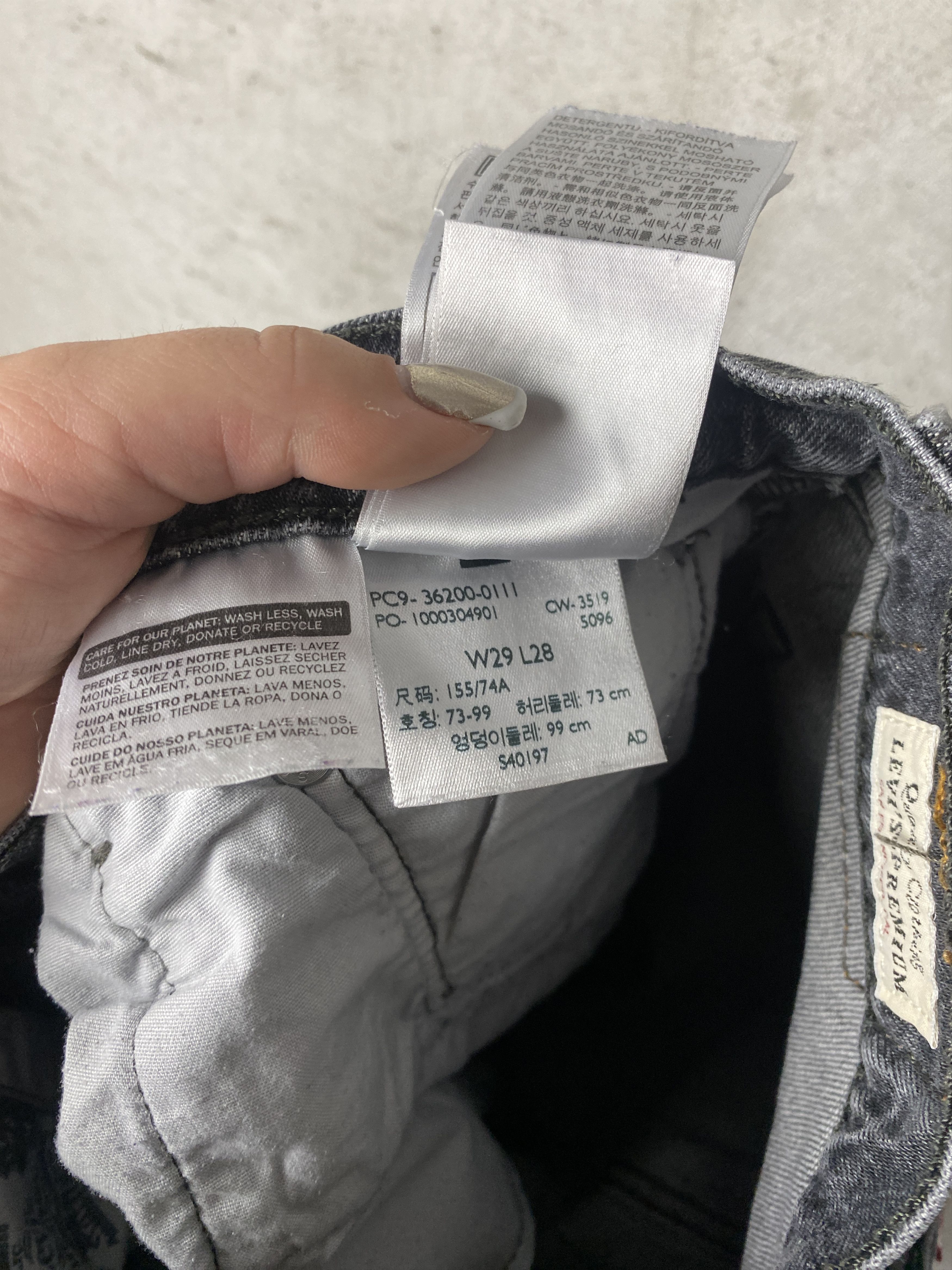 Levi's Levi's 501 denim jeans pants casual Size 29" - 7 Thumbnail
