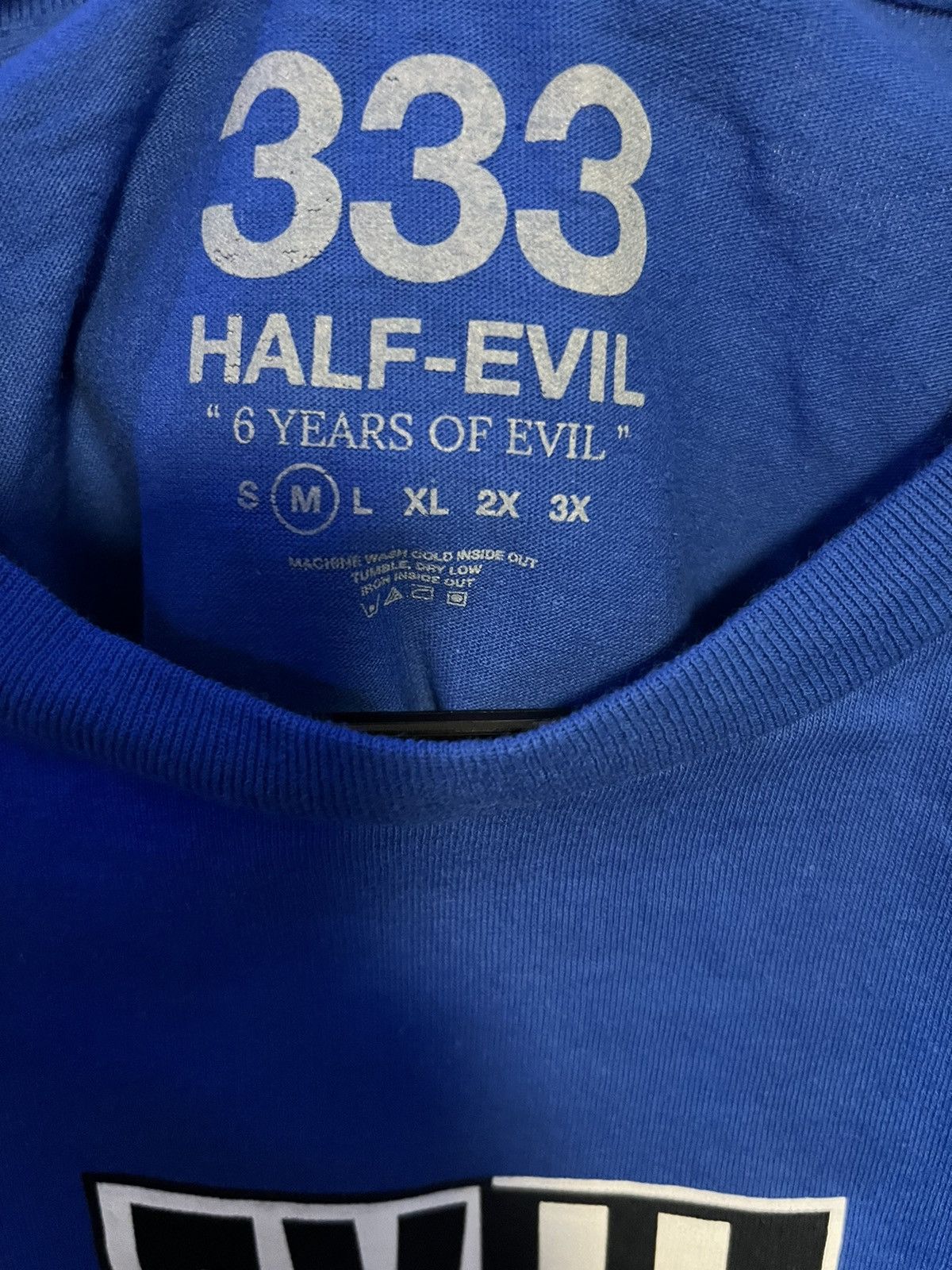 Half Evil HALF EVIL - 6 YEAR TEE **RESTOCK** (BLUE) MEDIUM Size US M / EU 48-50 / 2 - 2 Thumbnail