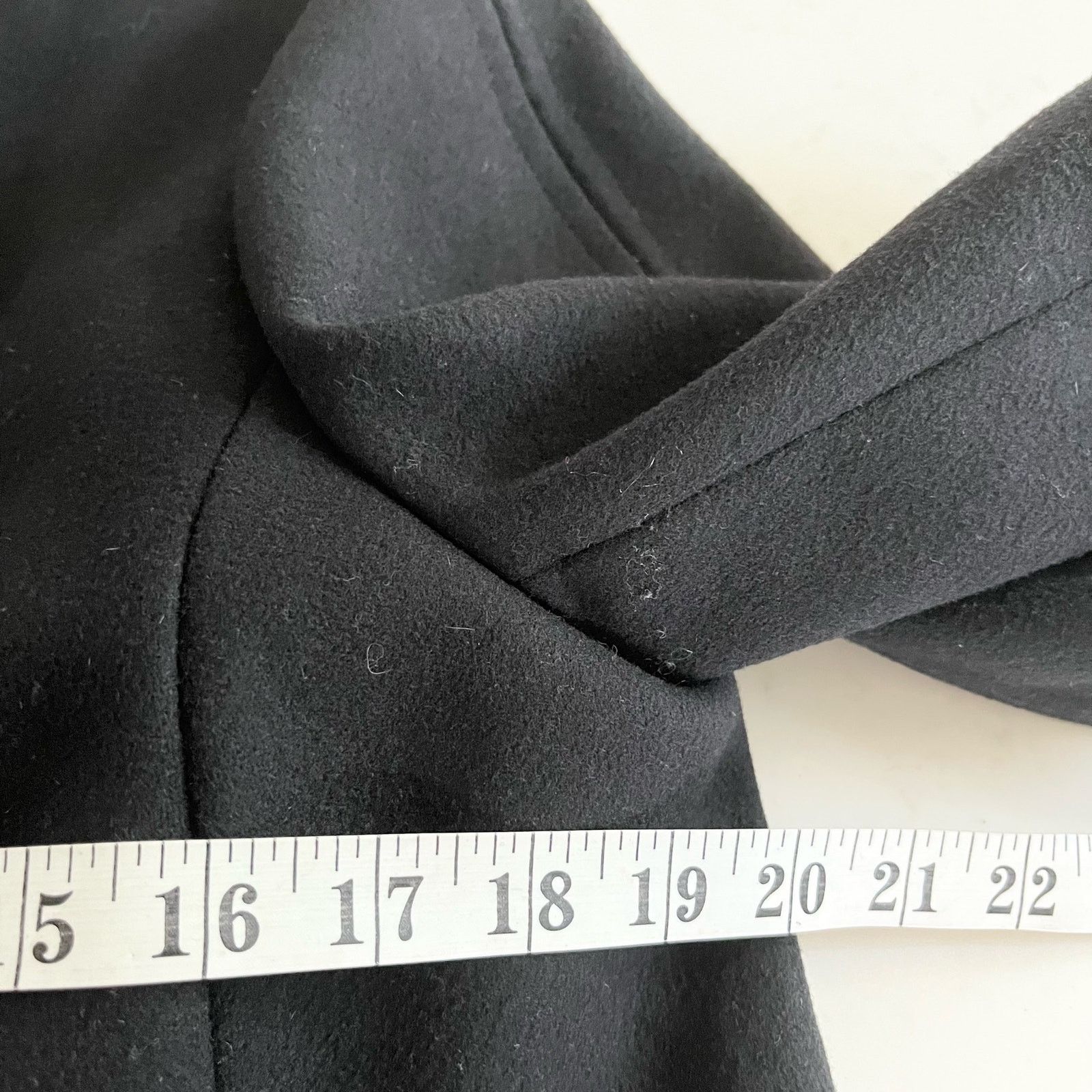 Tory Burch Tory Burch Peggy Calf Half Trimmed Wool Blend Jacket Black Size XL / US 12-14 / IT 48-50 - 5 Thumbnail