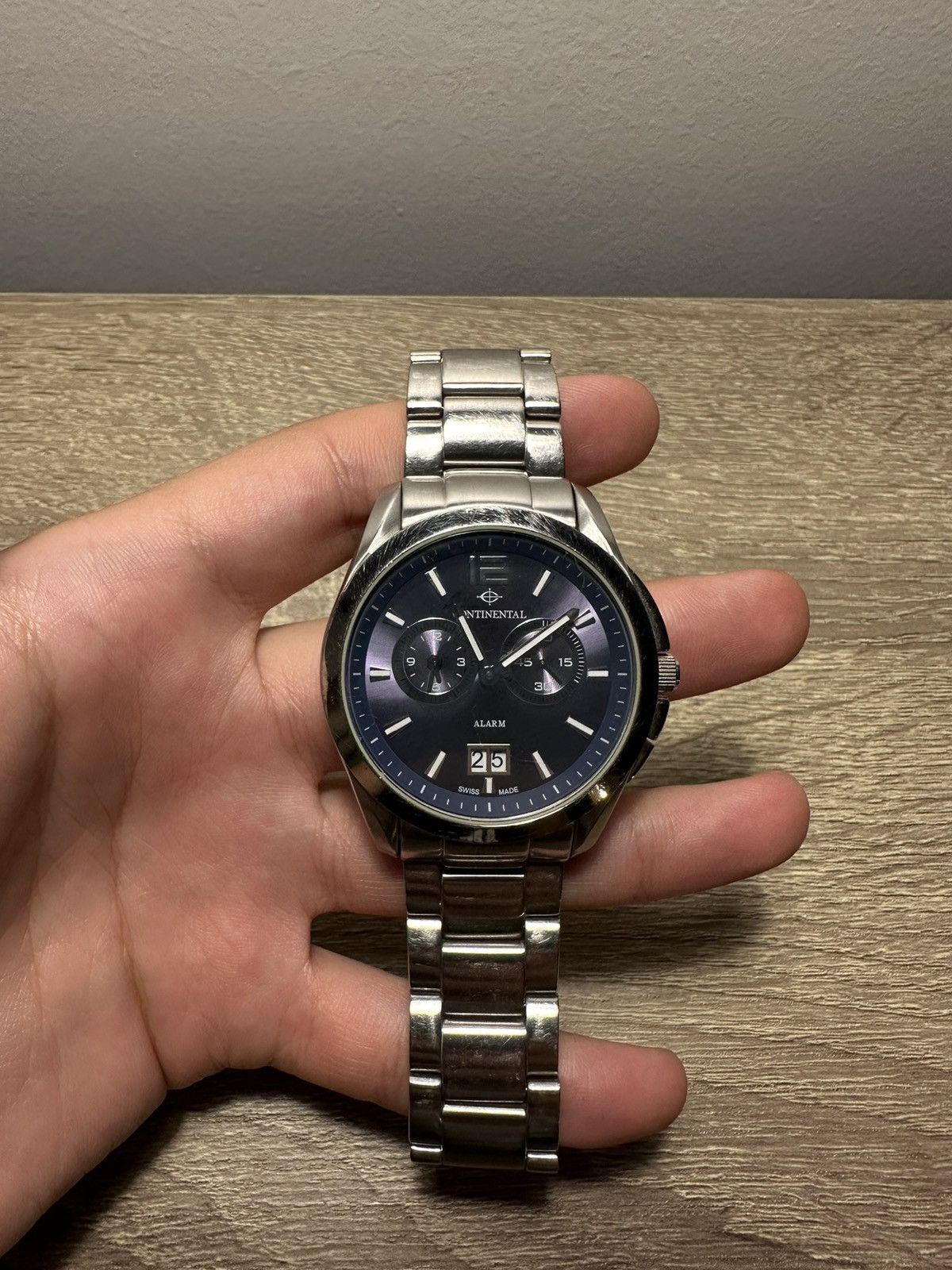 image of Chronographe Suisse Continental Chronograph in Silver, Men's (Size 40)