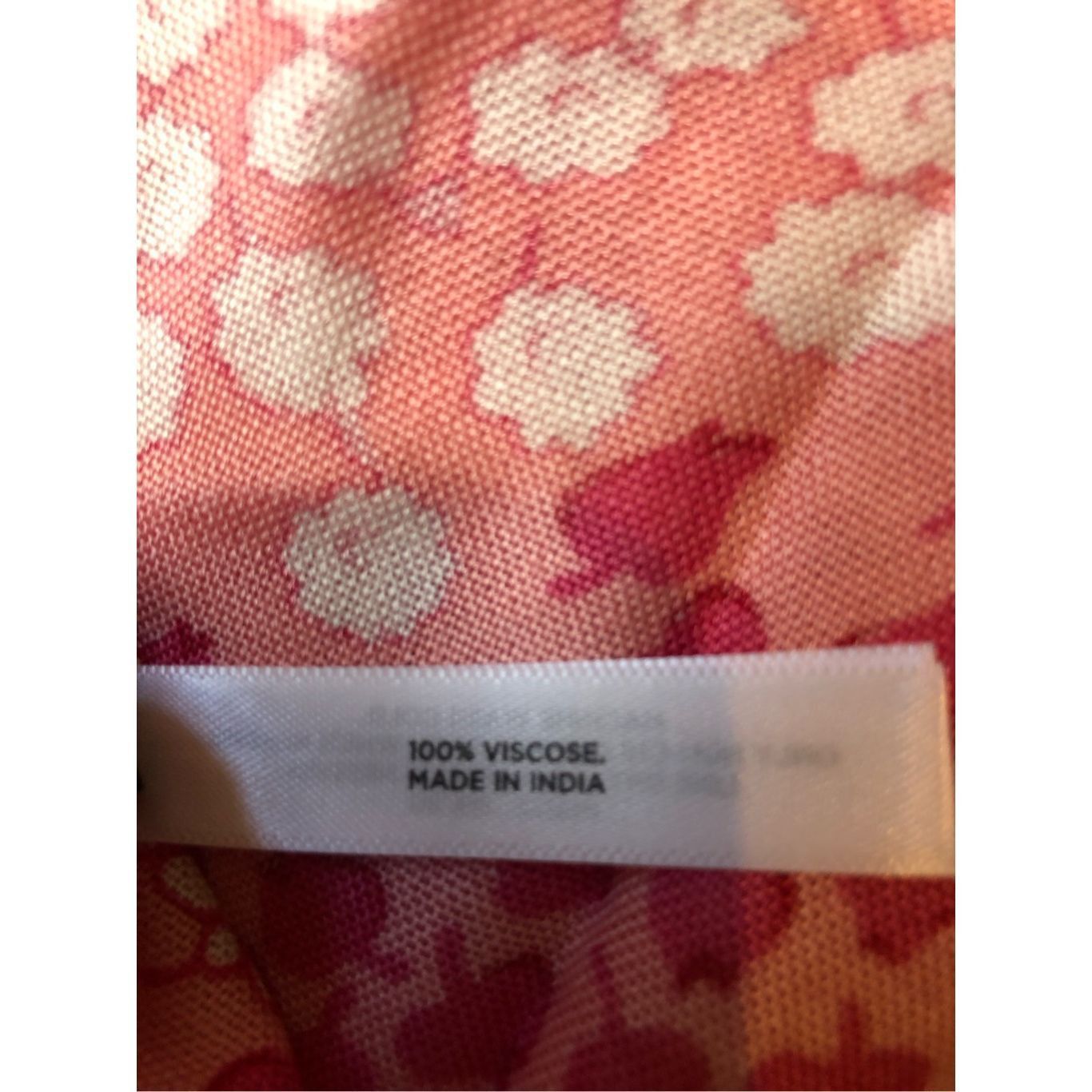 Other Talbots Women’s White and Pink Floral Pattern Design Scarf N Size ONE SIZE - 7 Thumbnail