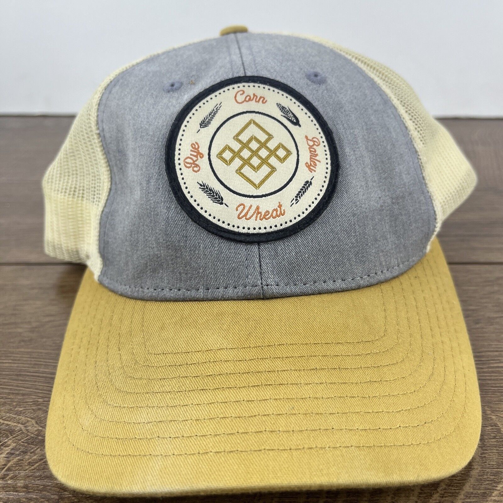 Other Farmer Hat Corn Barley Wheat Rye Hat Gray Hat Adjustable Adu Size ONE SIZE - 3 Thumbnail