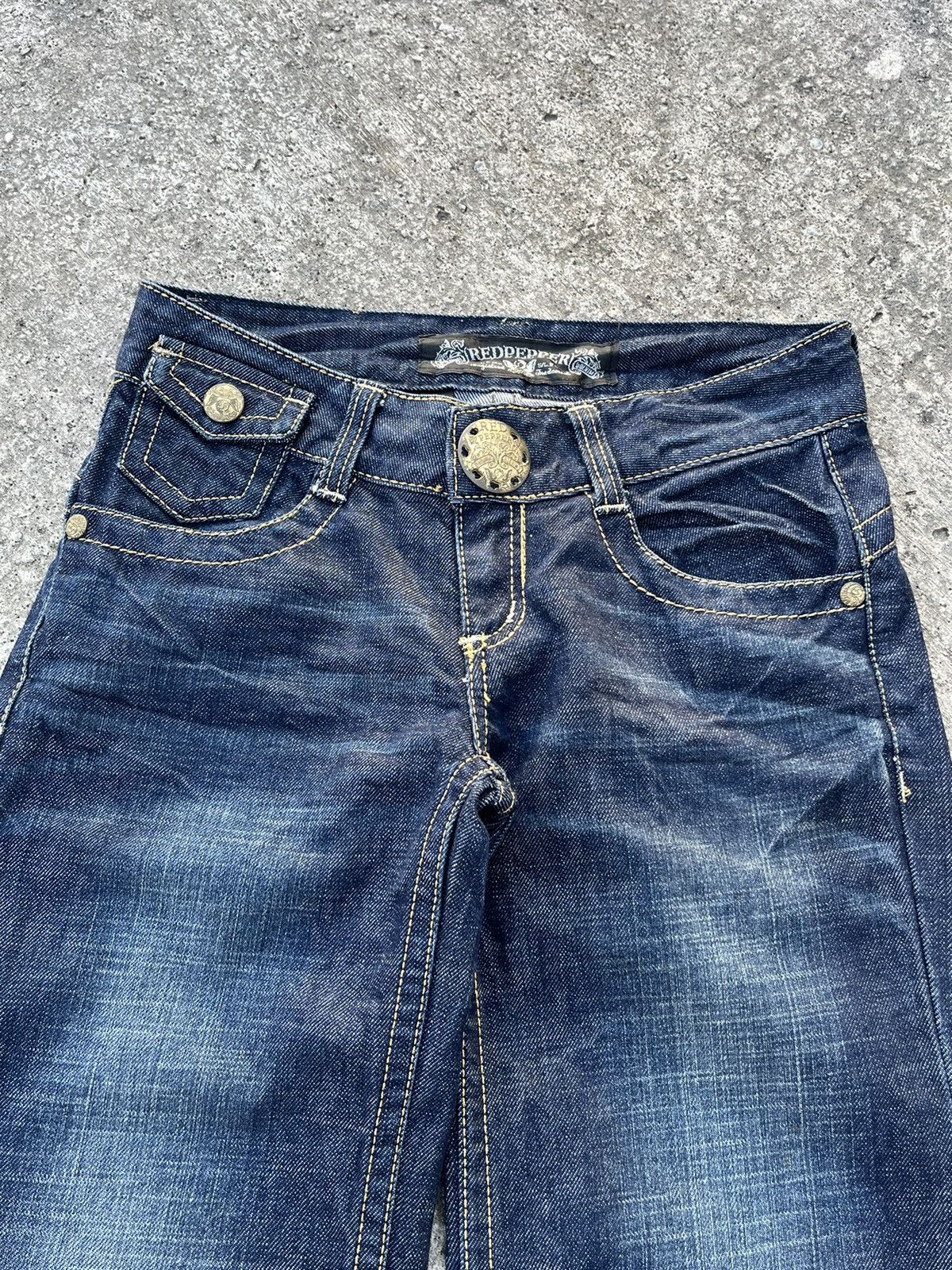 If Six Was Nine × Japanese Brand Red Pepper Gold Label Jeans Bootcut Size 28" / US 6 / IT 42 - 11 Thumbnail