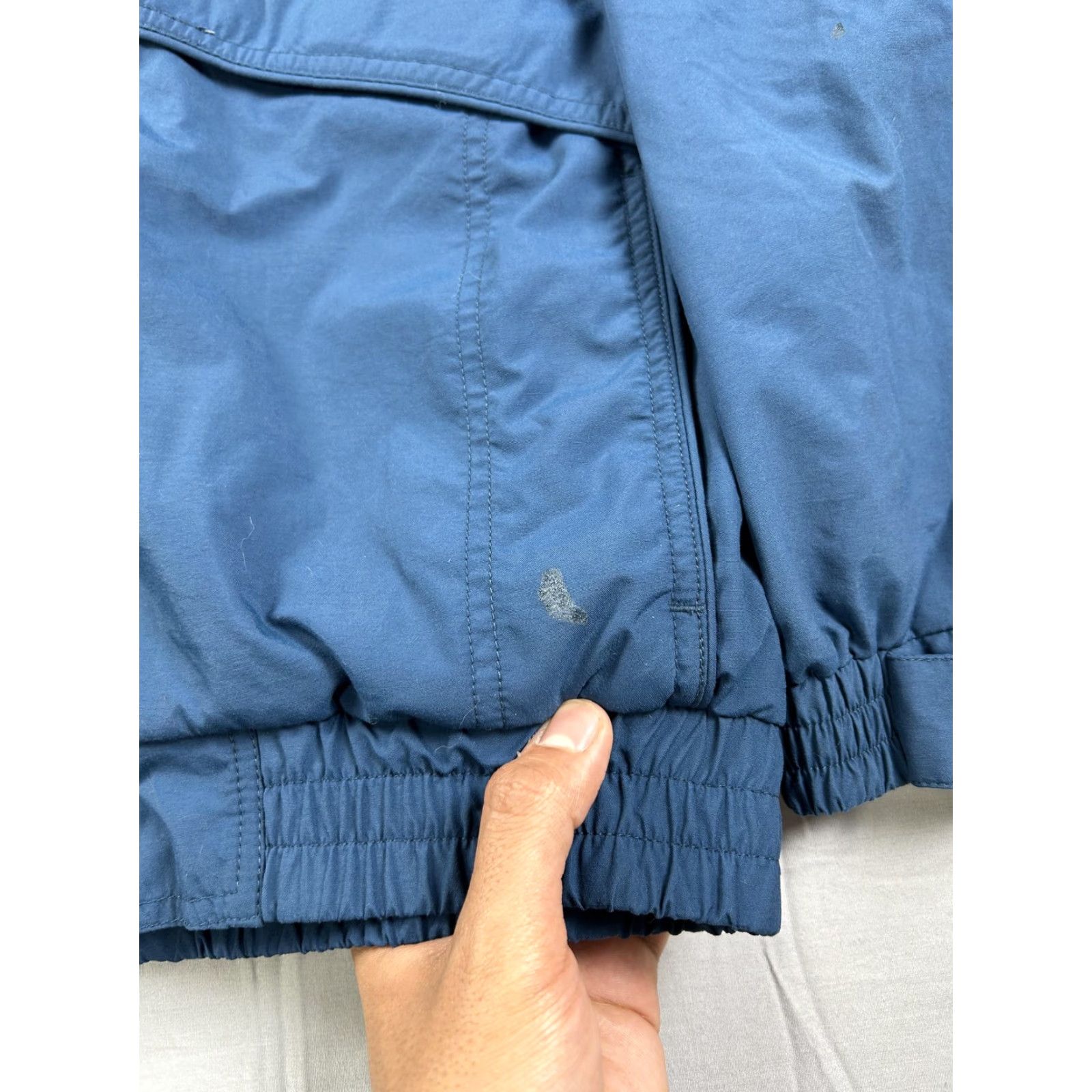 Vintage Cabela's Jacket Mens Small Blue Hooded Fleece Lined Windbreaker Outdoor Bomber Size US S / EU 44-46 / 1 - 5 Thumbnail