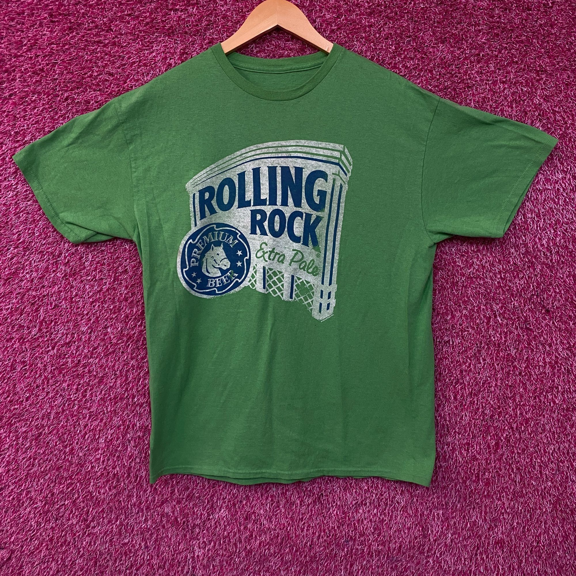 Other Rolling Rock Beer Classic Logo Distressed T-Shirt XL Size US XL / EU 56 / 4 - 1 Thumbnail