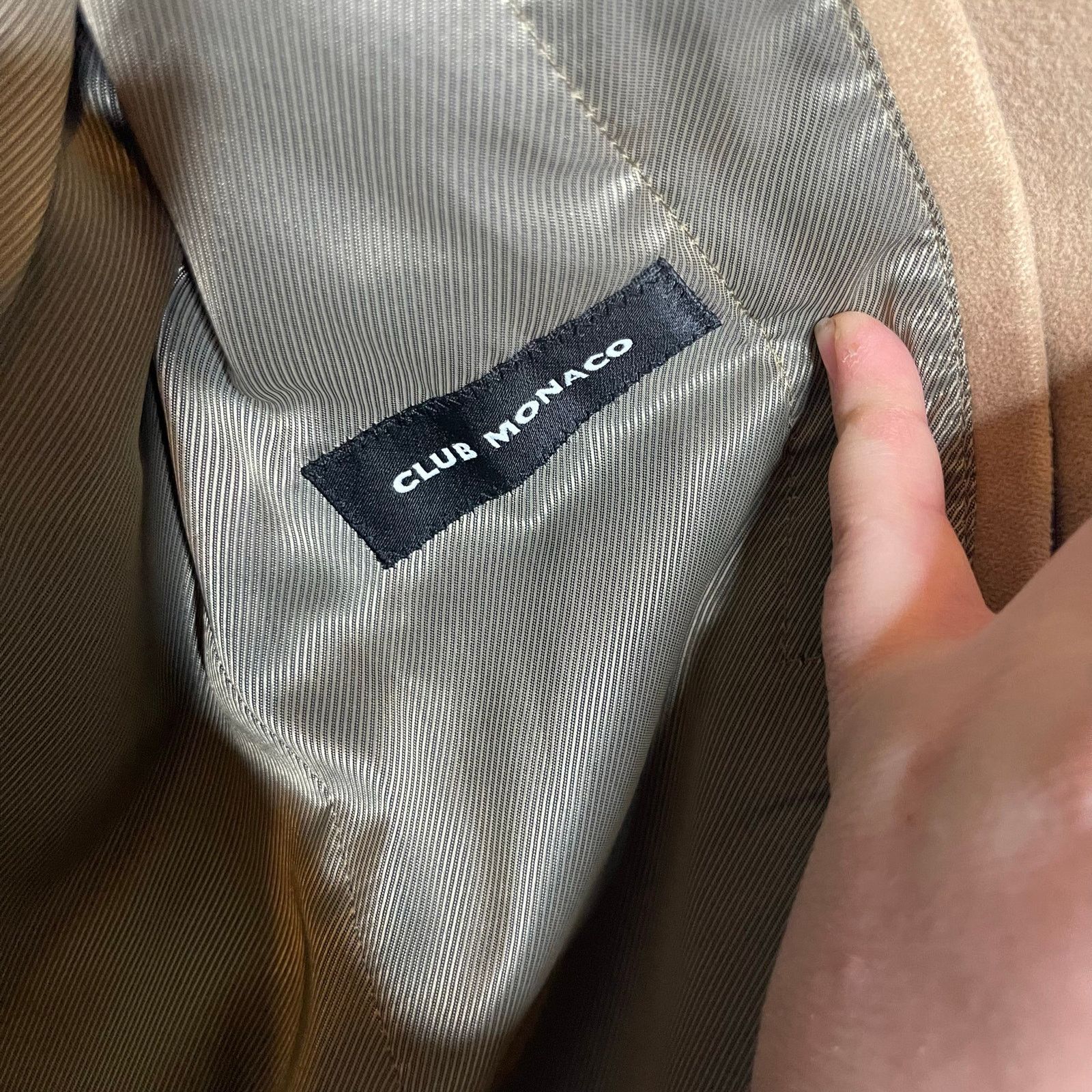 Club Monaco Club Monaco Men Tan 100% canvas cotton classic coat sz M Size US M / EU 48-50 / 2 - 10 Thumbnail