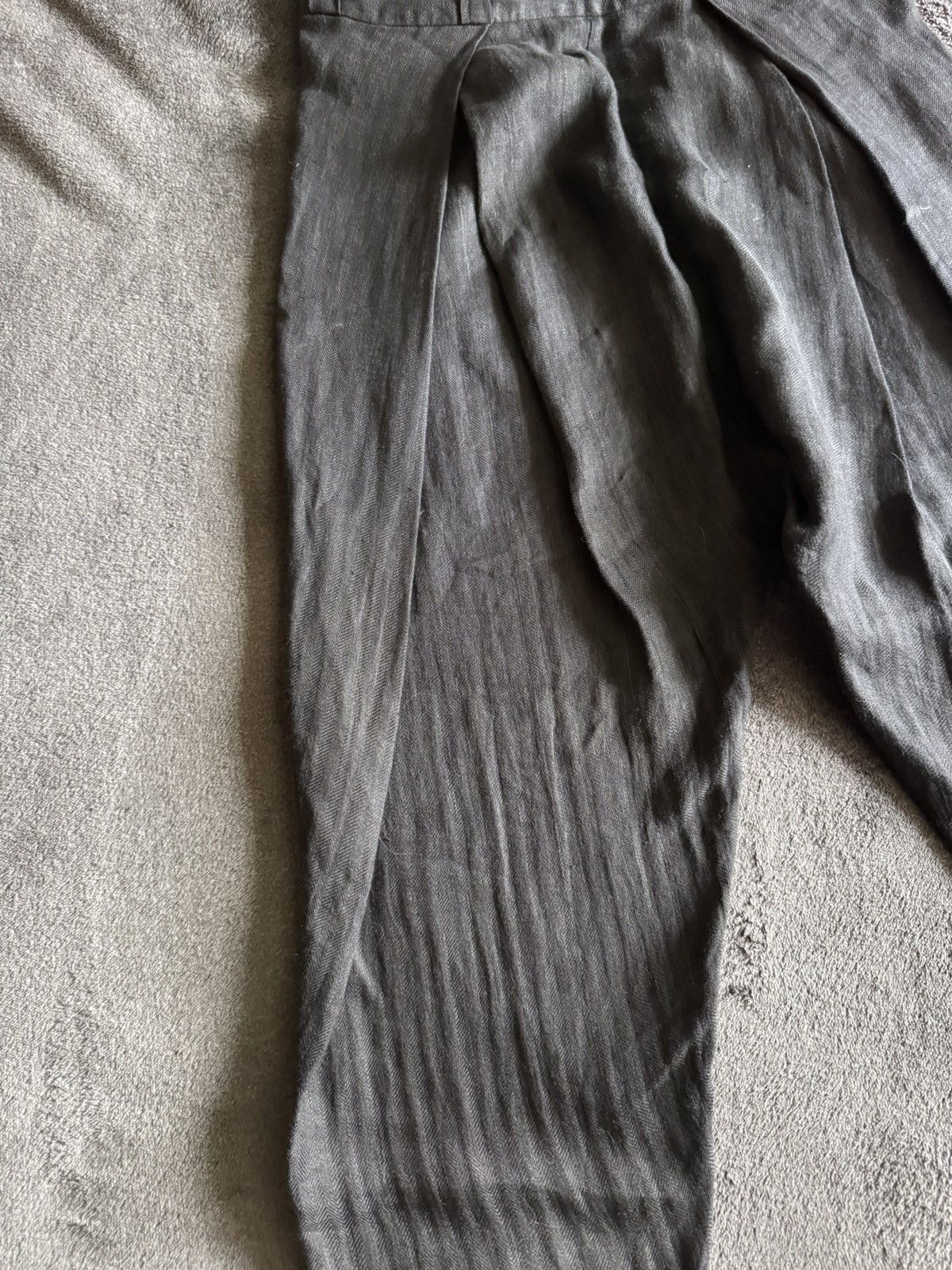 Haider Ackermann HAIDER Ackerman Rare 100% linen asimetrics pants Size US 36 / EU 52 - 3 Thumbnail