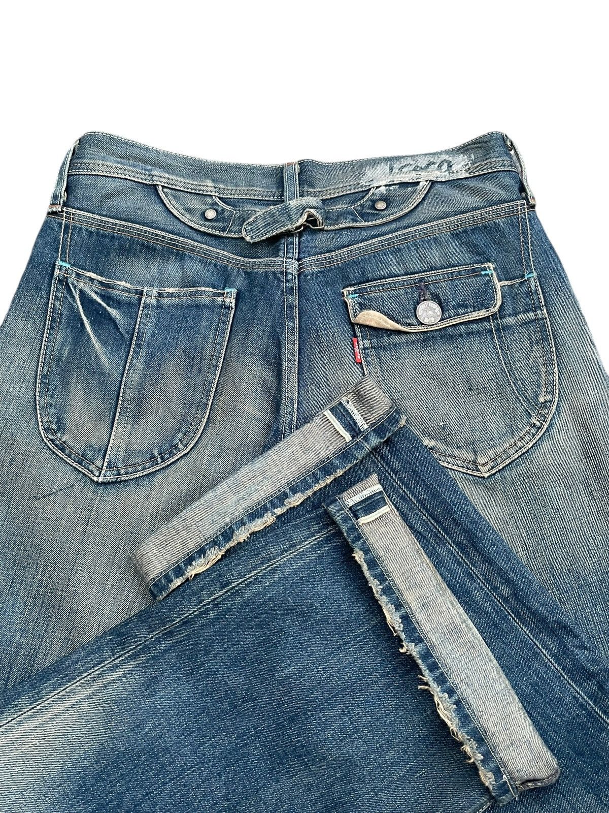 Levi's × Levi's Vintage Clothing × Vintage Vintage Flare Levis 807 Greenline Selvedge Denim Size 31" - 16 Thumbnail
