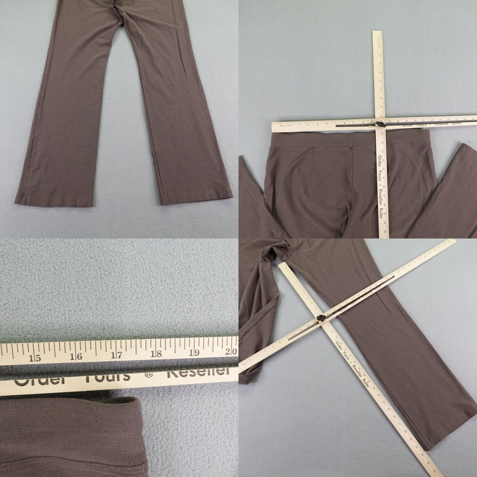 Eileen Fisher VINTAGE Eileen Fisher Pants Womens Large Brown Bootcut Casual Knit Stretchy Slacks Size 34" / US 12 / IT 48 - 8 Thumbnail