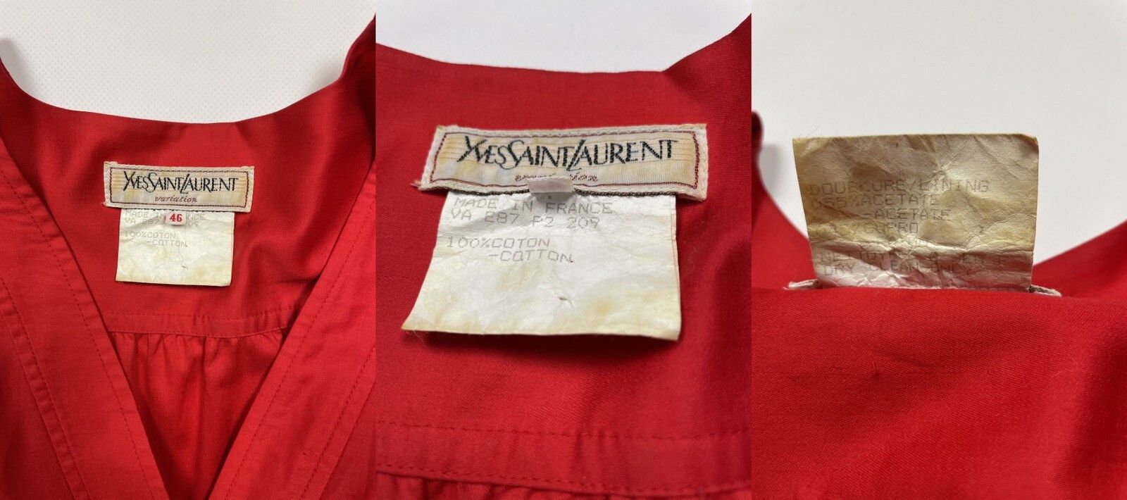 Yves Saint Laurent Vintage Yves Saint Laurent Variation Dress Rare France Size L / US 10 / IT 46 - 12 Thumbnail
