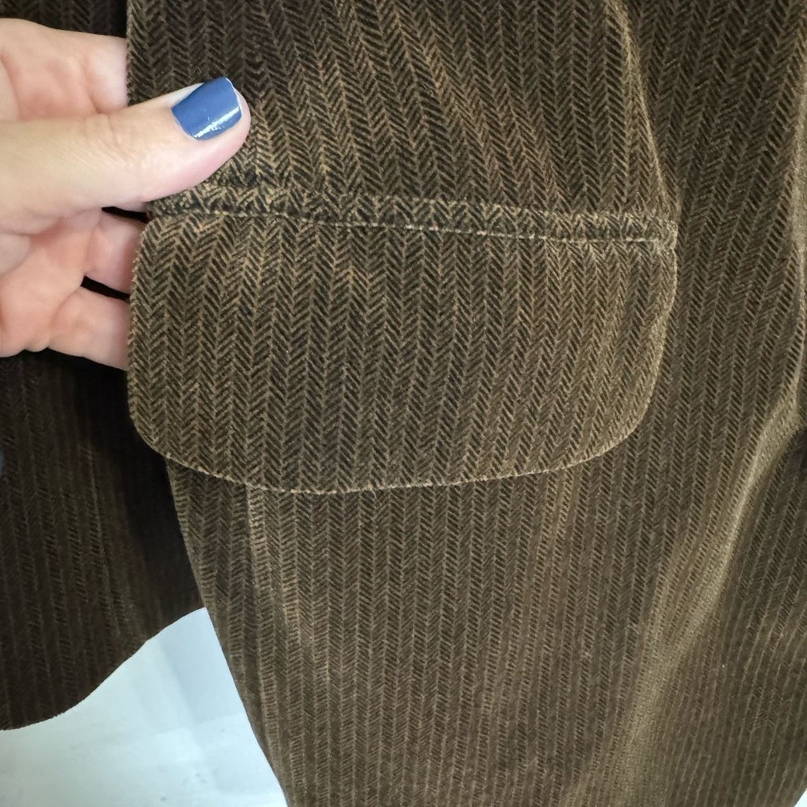NBDN Nobrandedon VTG Susanne Von Domberg Corduroy Blazer with Gold Buttons Size L / US 10 / IT 46 - 5 Thumbnail