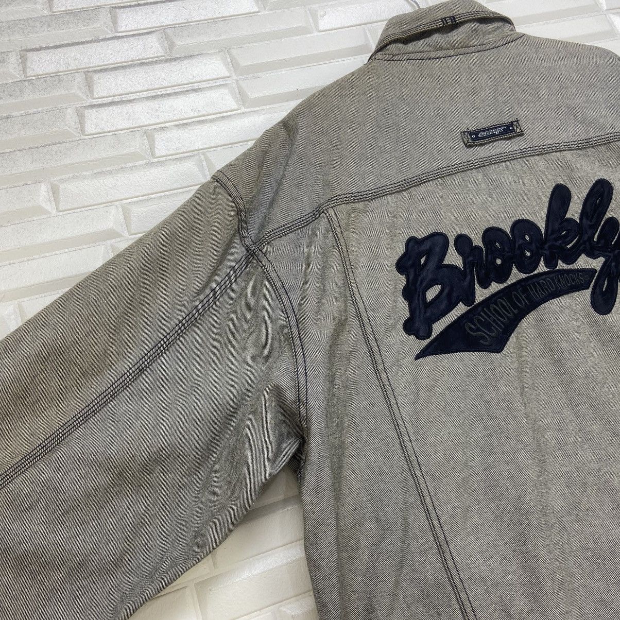 Rap Tees × Vintage Vtg Brooklyn School of Hard Knocks Big Logo Denim Trucker Size US XXL / EU 58 / 5 - 19 Thumbnail