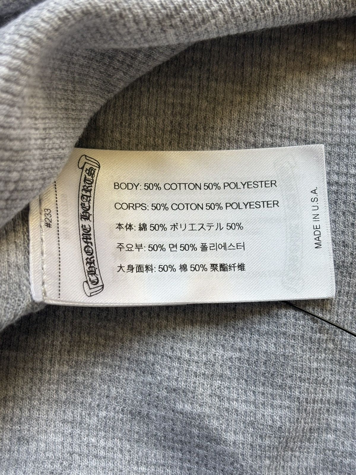Chrome Hearts Chrome Hearts Floral Thermal Grey Size US L / EU 52-54 / 3 - 8 Thumbnail