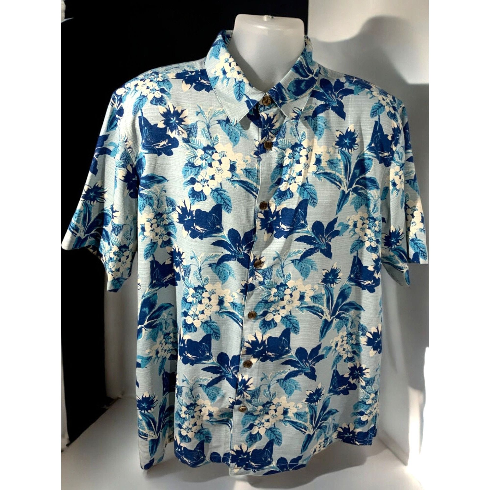 Other Island Republic Vintage Collection XL Silk Hawaiian Shirt Size US XL / EU 56 / 4 - 2 Thumbnail