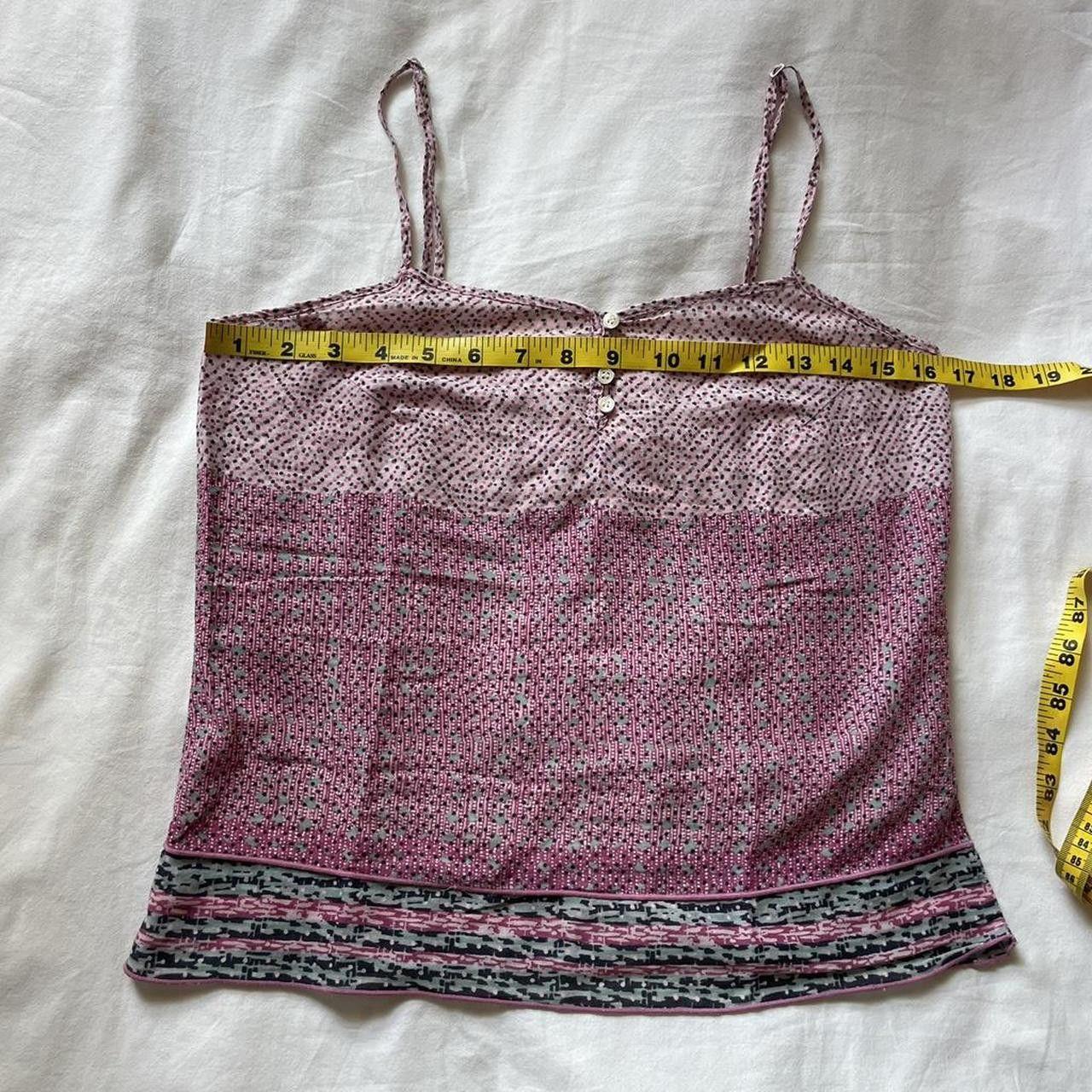 American Eagle Outfitters 2000s American Eagle pink printed tank top Size M / US 6-8 / IT 42-44 - 6 Thumbnail