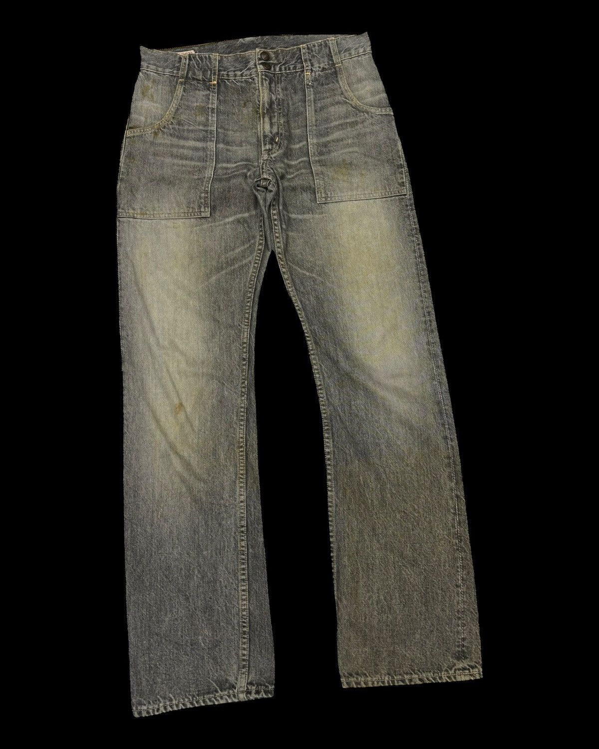 Sugar Cane 💥Vintage Double Works Warehouse Rusty Jeans Union Made Size US 32 / EU 48 - 3 Thumbnail
