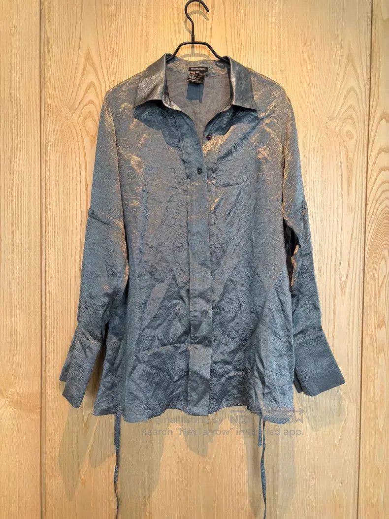 Ann Demeulemeester Ann Demeulemeester Mulberry Silk Long Sleeve Shirt Size XS / US 0-2 / IT 36-38 - 1 Thumbnail