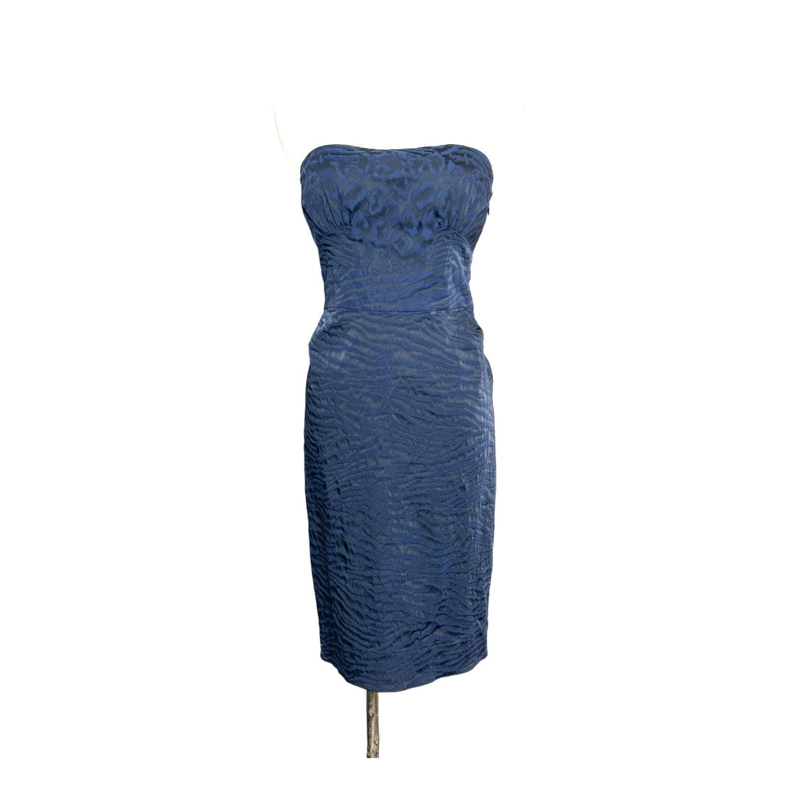 Diane von Furstenberg Diane Von Furstenberg Navy Black Strapless Dress Size 6 Size M / US 6-8 / IT 42-44 - 13 Thumbnail