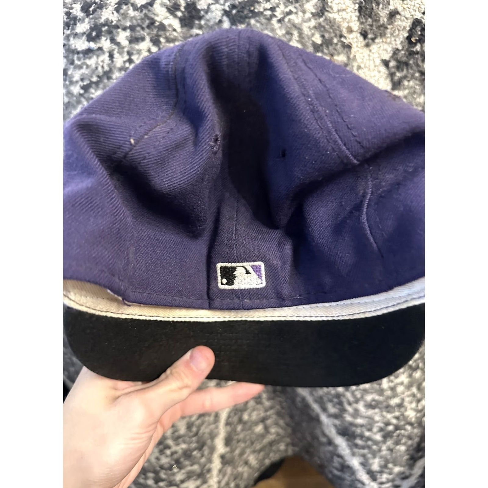 New Era New Era Colorado Rockies MLB Baseball Fitted Hat 5950 Size 7 Purple Mens Size ONE SIZE - 2 Thumbnail