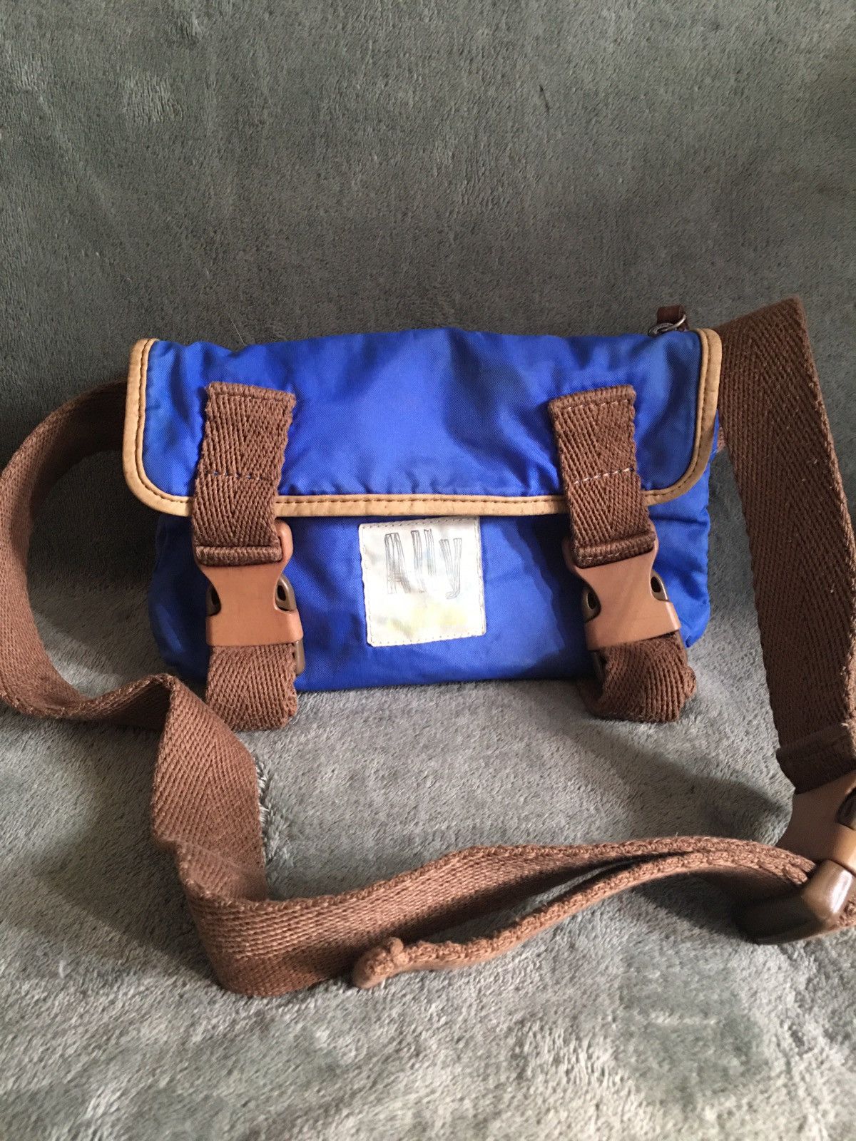 Ally Capellino ALLY CAPELLINO Blue Canvas Messenger Shoulder Bag Size ONE SIZE - 1 Thumbnail
