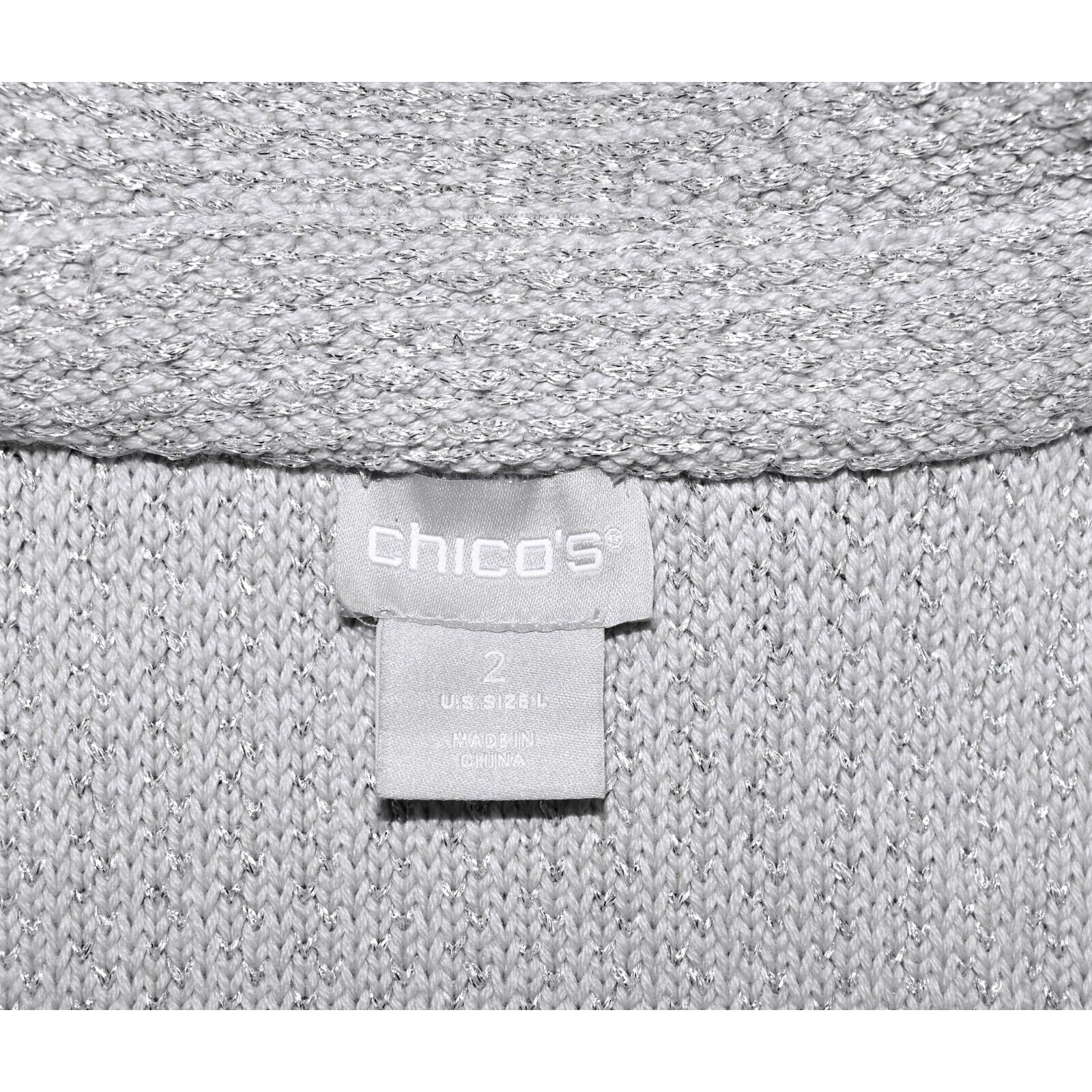 Chicos NWT CHICOS Shimmer Tweed Knit Cardigan Sweater 2 US L $139 Size L / US 10 / IT 46 - 5 Thumbnail