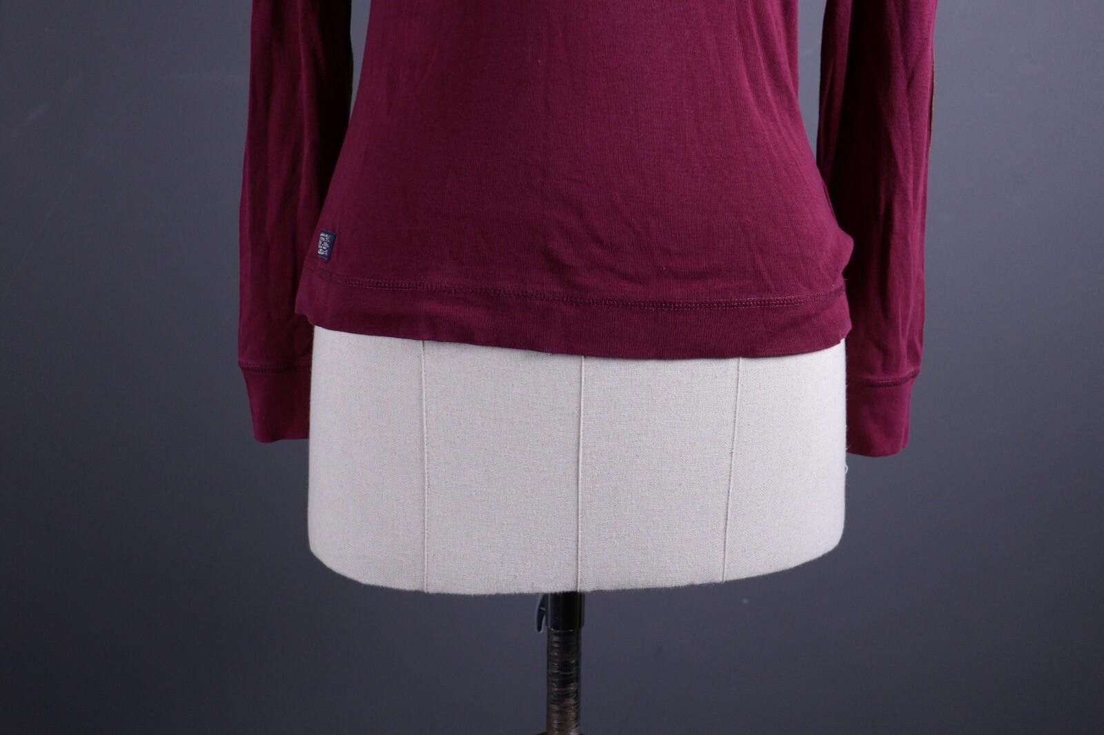 Designer Lauren Jeans Co. Ralph Lauren Burgundy Top Shirt Sz M Size M / US 6-8 / IT 42-44 - 3 Thumbnail