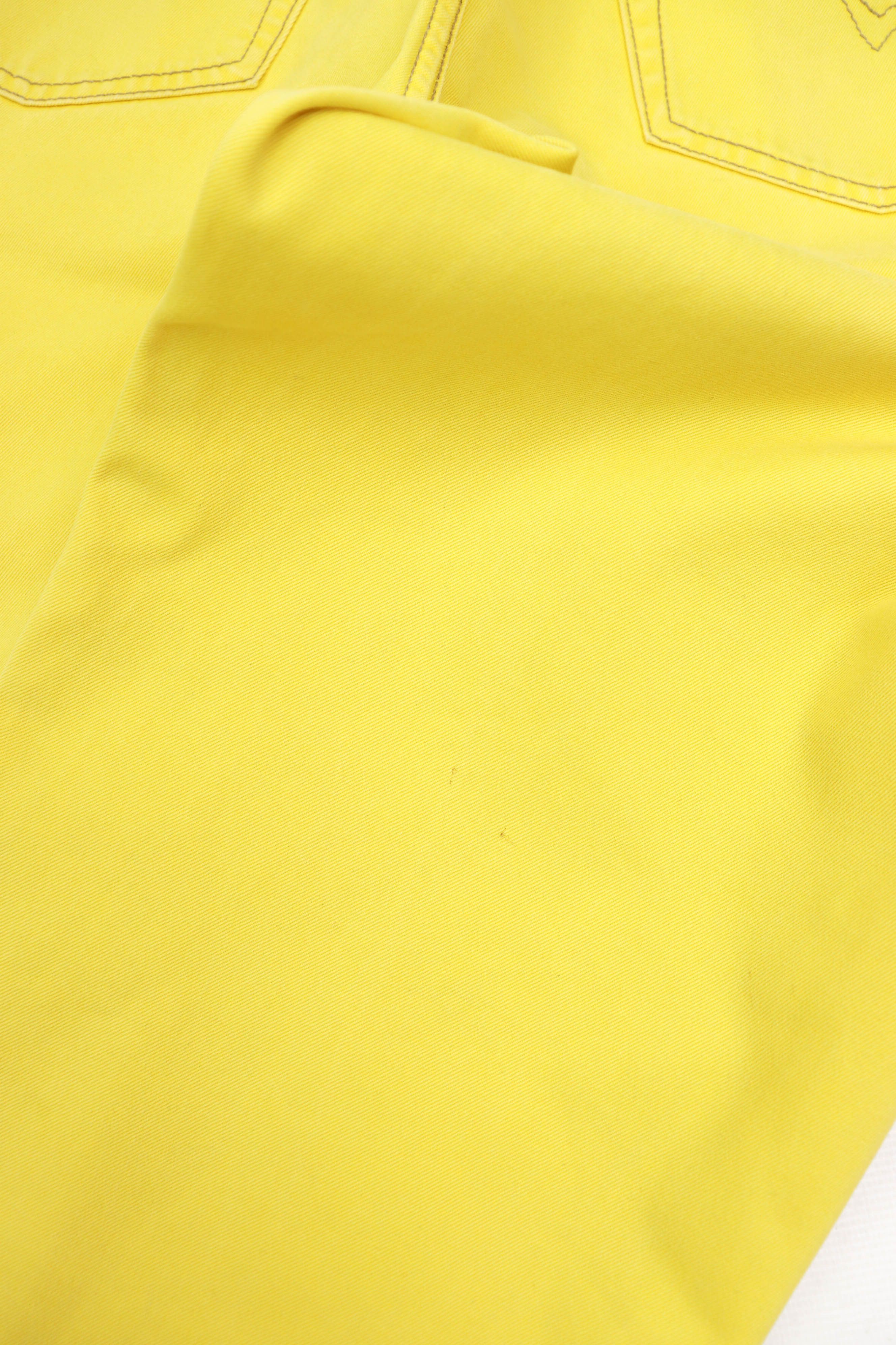 Diesel Diesel Vintage 90s Made in Italy Yellow Cheyenne Denim Jeans Size US 30 / EU 46 - 10 Thumbnail