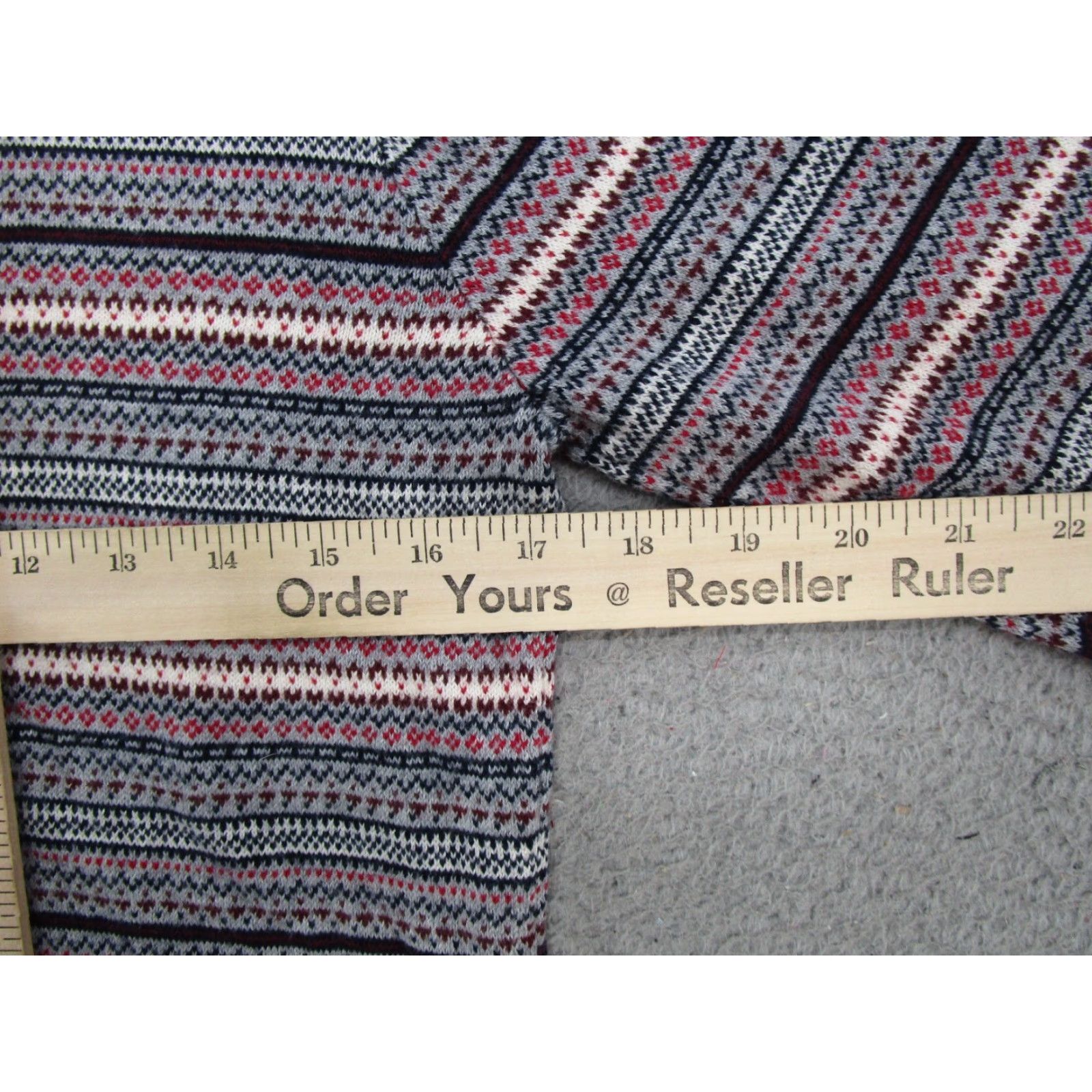 Vintage VINTAGE LL Bean Sweater Womens SZ M Fair Isle Cotton Cashmere Pullover Turtleneck 503413 Size M / US 6-8 / IT 42-44 - 5 Thumbnail