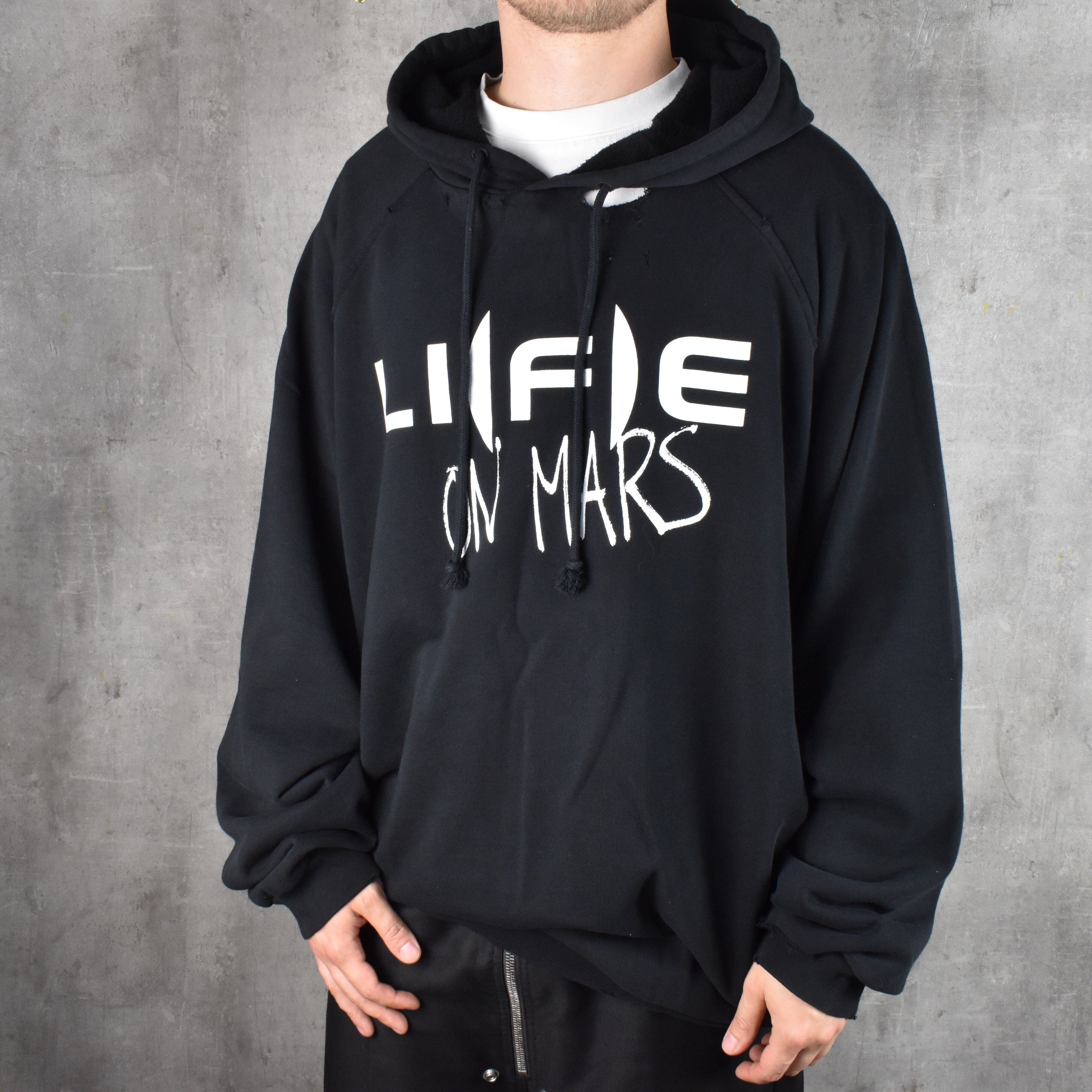 Pre-owned Raf Simons Fw20 Life On Mars Hoodie In Black