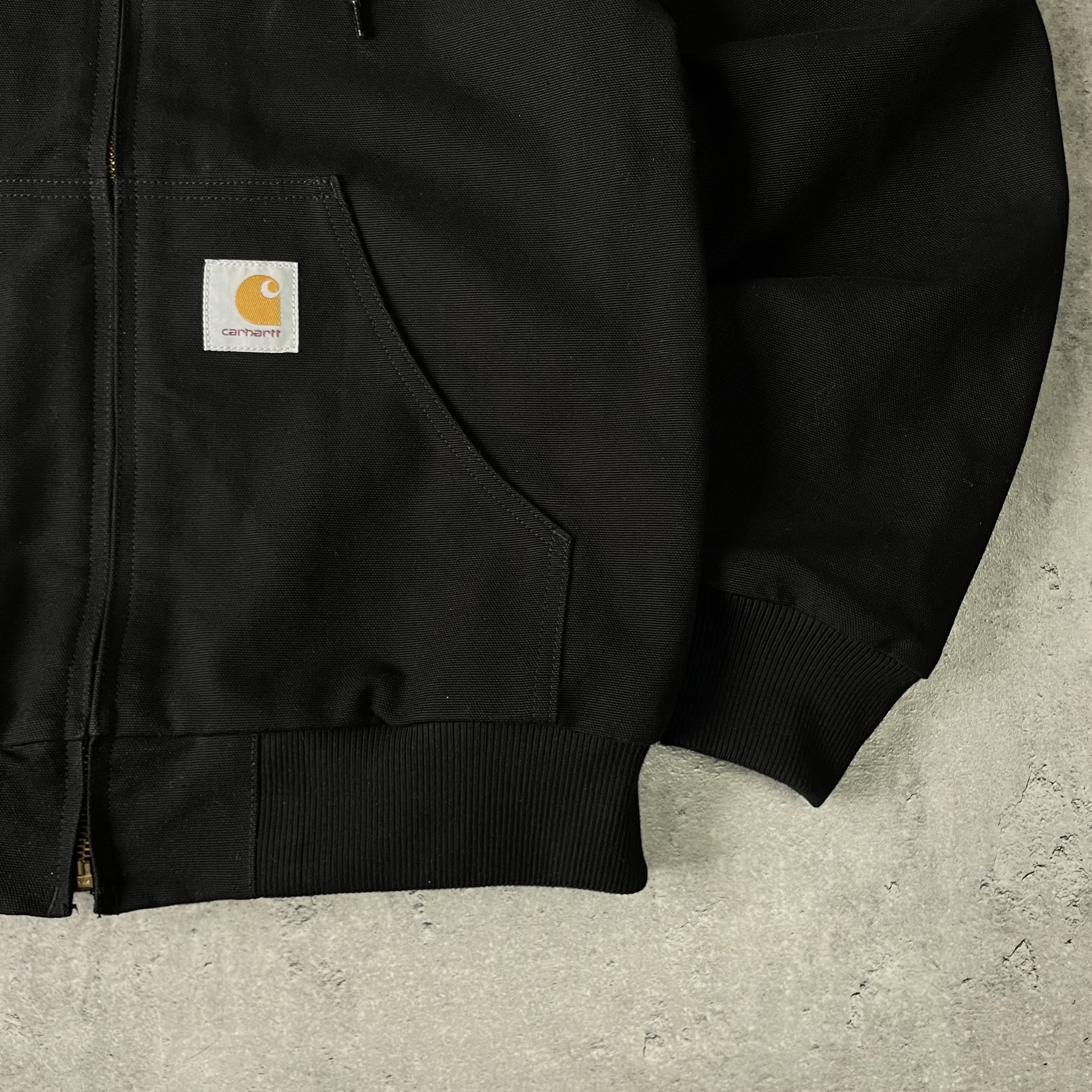 Carhartt Carhartt Active Jacket Black Denim Hooded Jacket Vintage S Size US S / EU 44-46 / 1 - 6 Thumbnail