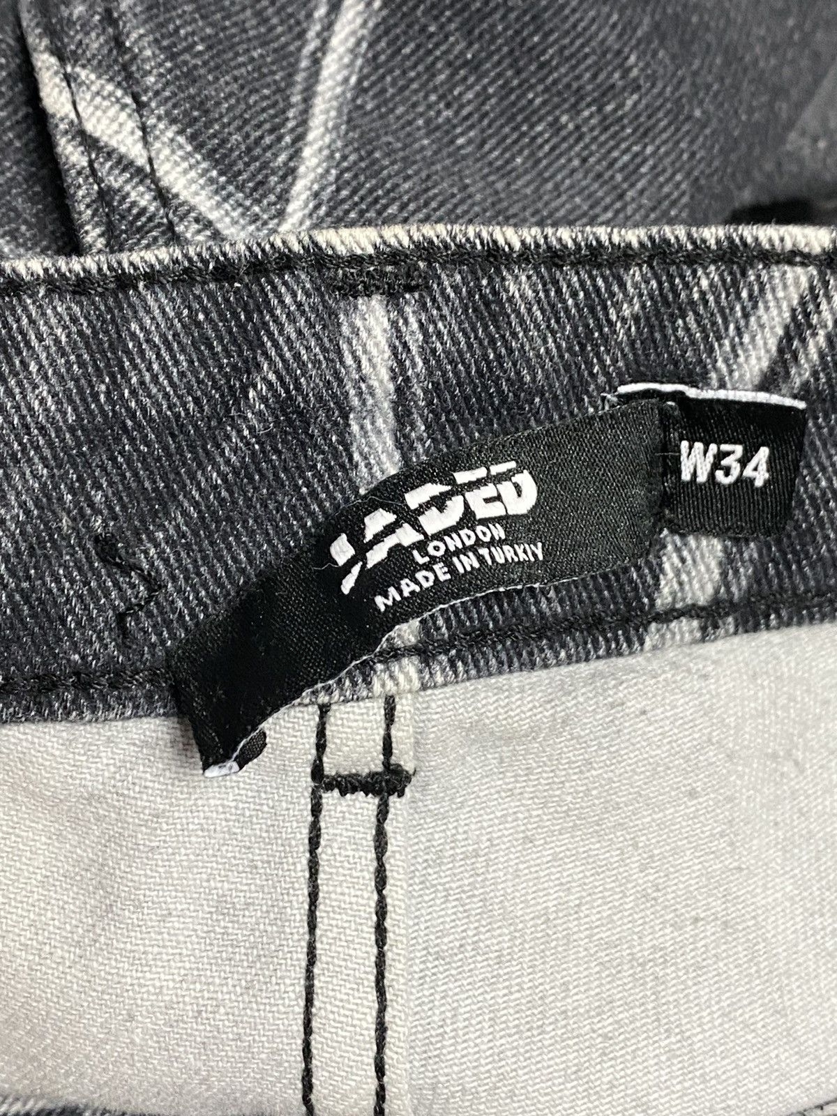 Jaded London Jaded London Jeans W34 Relaxed Fit Faded Black Nail Print Size US 34 / EU 50 - 24 Thumbnail