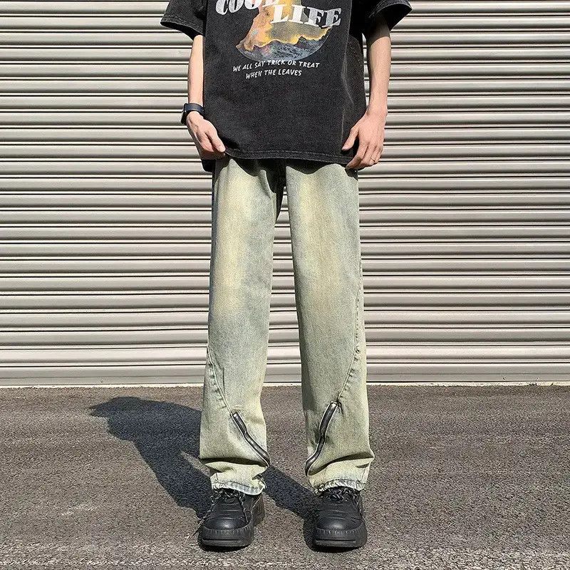 Japanese Brand Retro loose wide leg casual jeans Size US 30 / EU 46 - 1 Thumbnail