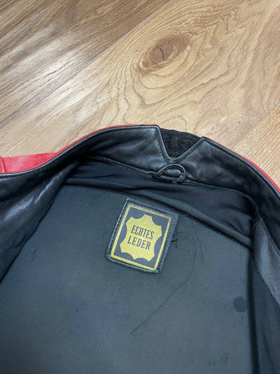 Genuine Leather × Vintage Vintage Genuine Leather 90’s Y2K Red Racing IXS Faded Jacket Size US M / EU 48-50 / 2 - 15 Thumbnail