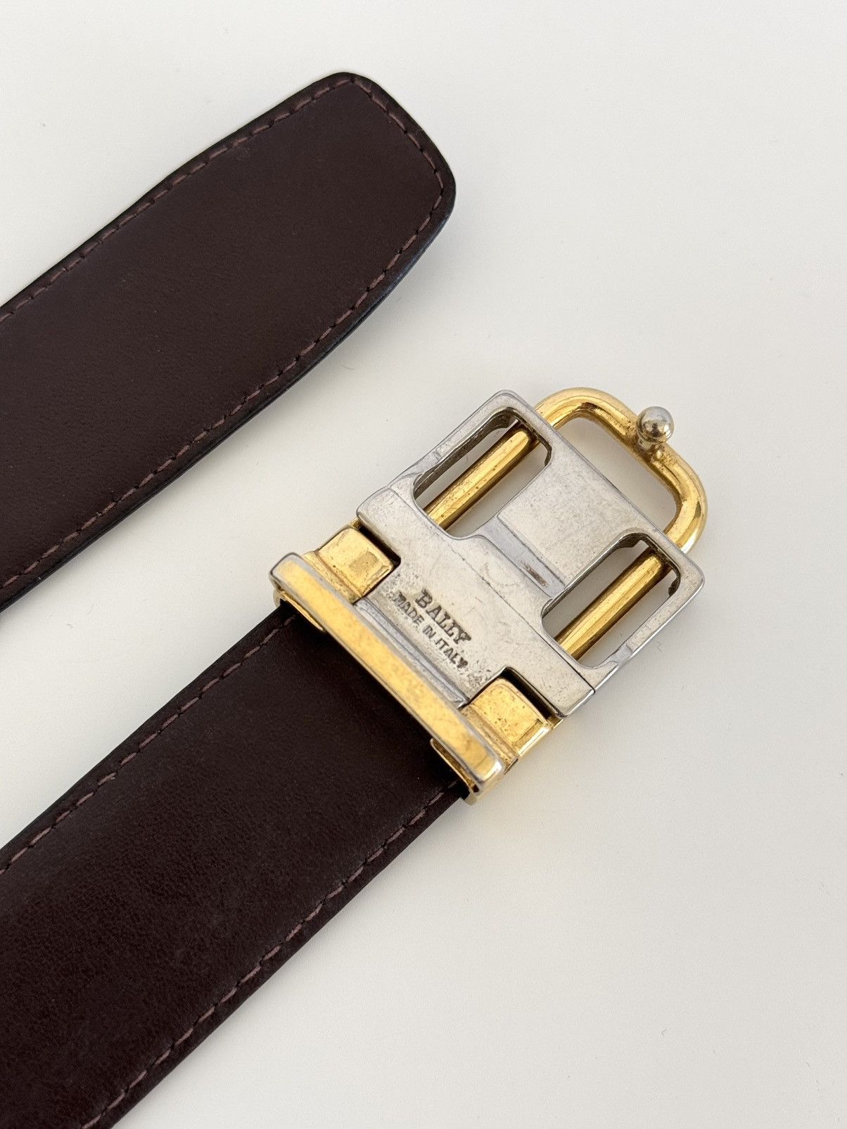 Bally ★0% TAX★ Y2K BALLY LEATHER BELT PUNK ROCK CARTIER Size ONE SIZE - 6 Thumbnail