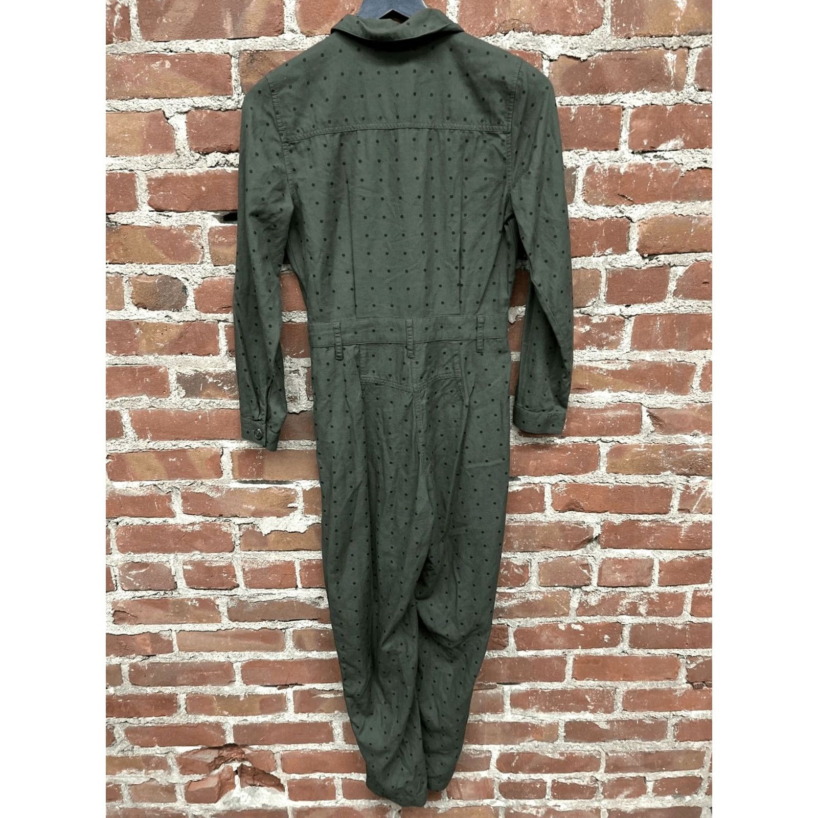 Madewell Madewell Jumpsuit One-Piece Seamed Coverall Grid Dot Green 0 Women Regular Size 0 Polka Dot Exterior Color Green Mens? Size 25" / US 0 / IT 36 - 3 Thumbnail