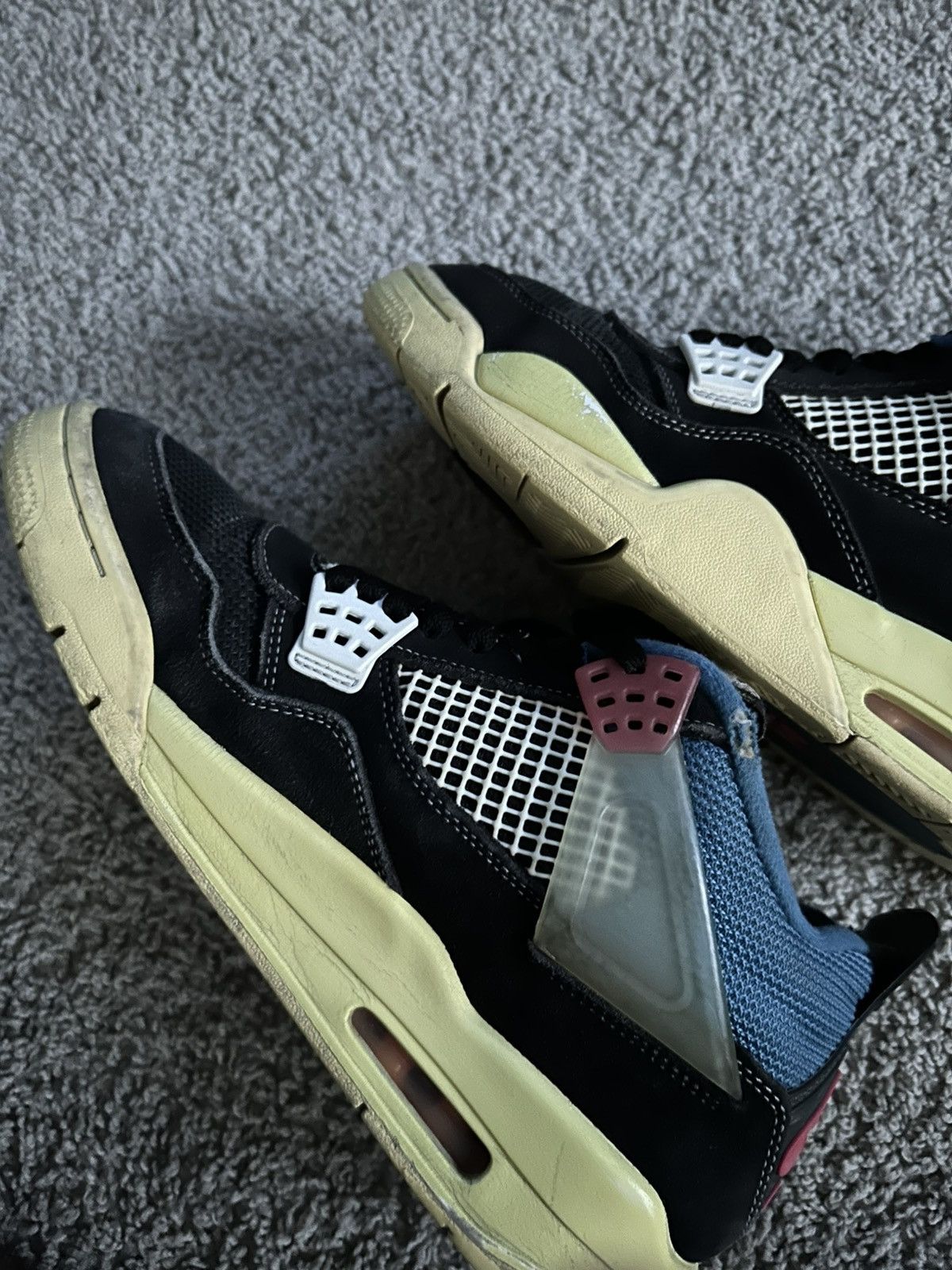 Union LA X Air Jordan Retro 4 Off Noir Size 9