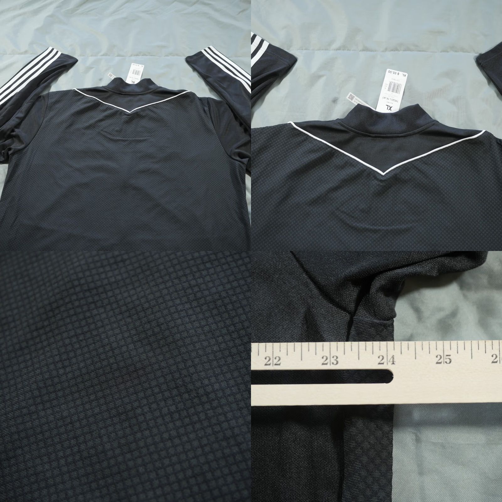 Adidas VINTAGE adidas Jacket Mens XL Black White Soccer Fifa World Cup Recycled Tracksuit Size 46R - 8 Thumbnail