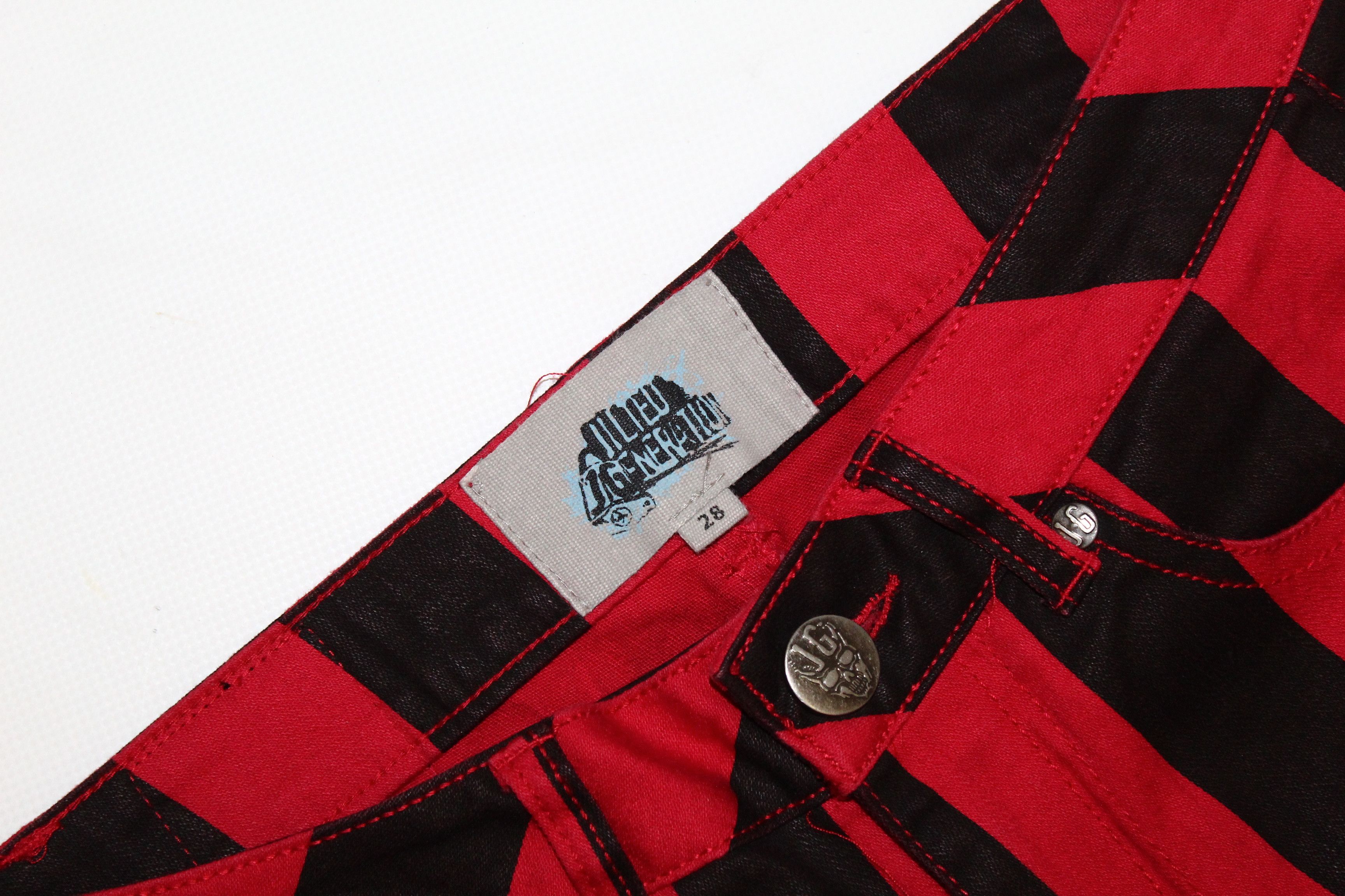 20471120 Jilted Generation Goth/Horror/Steam Punk Skinny StripedJean Size 28" / US 6 / IT 42 - 5 Thumbnail