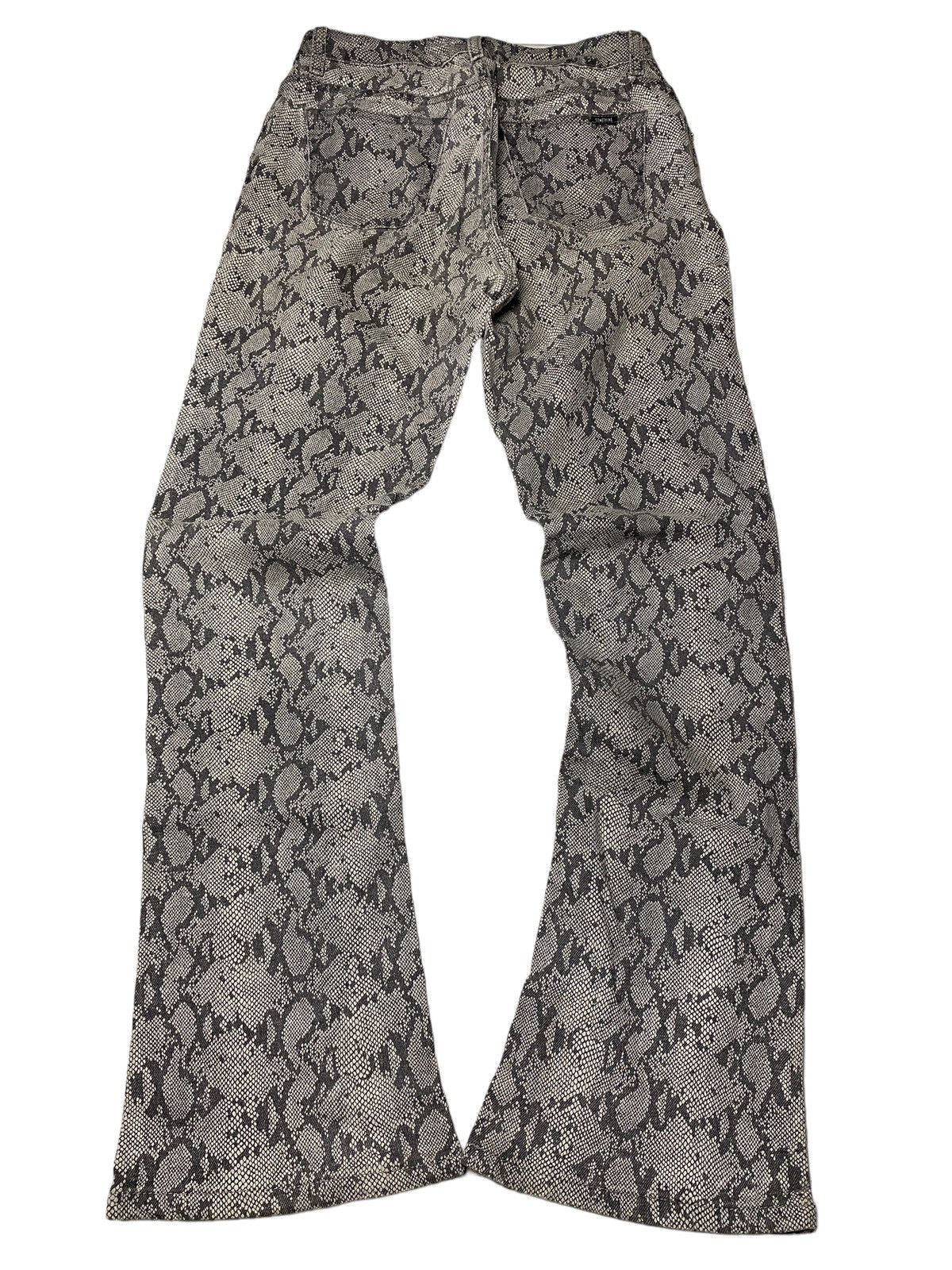 Le Grande Bleu (L.G.B.) 2000's Edwin Flared Snake Pattern Bootcut Jeans Size US 27 - 2 Thumbnail