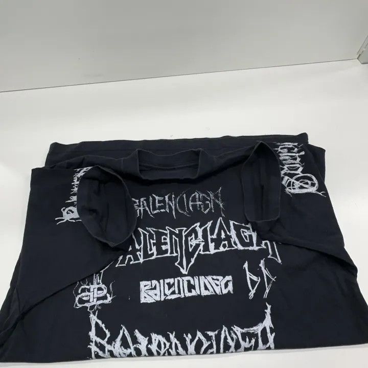 Balenciaga Balenciaga Balenciaga Logo Print Black Short Sleeve TShirt Size US XS / EU 42 / 0 - 9 Thumbnail